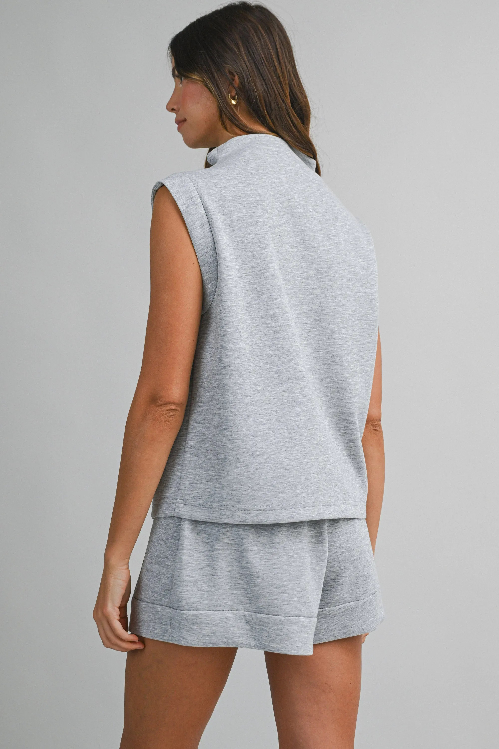 HARLEN HALF ZIP UP TANK OP AND SHORTS SET sold by MABLE product image thumbnail 3