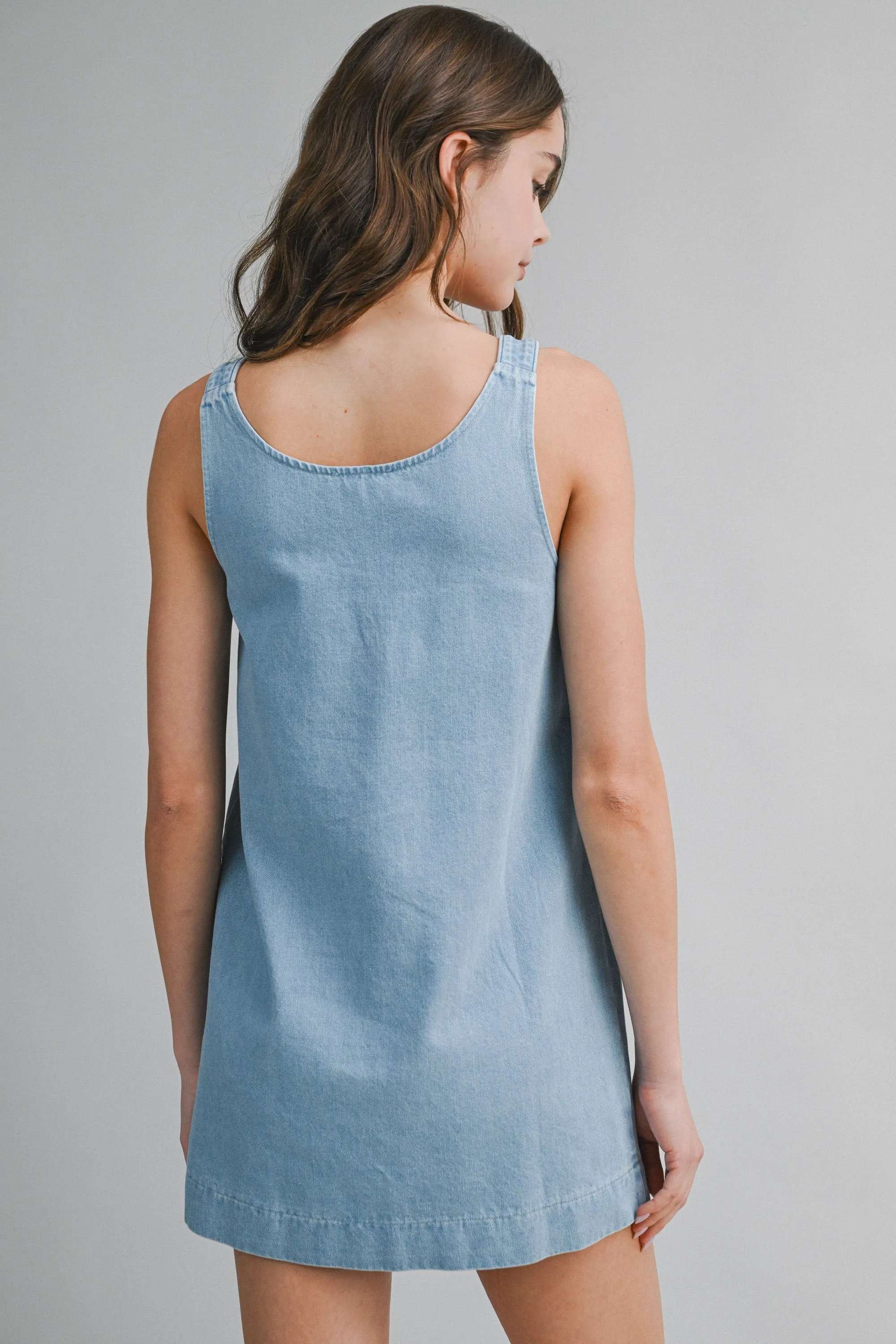 FLORALIE BUTTON SHOULDER STRAP MINI DRESS sold by MABLE product image thumbnail 3