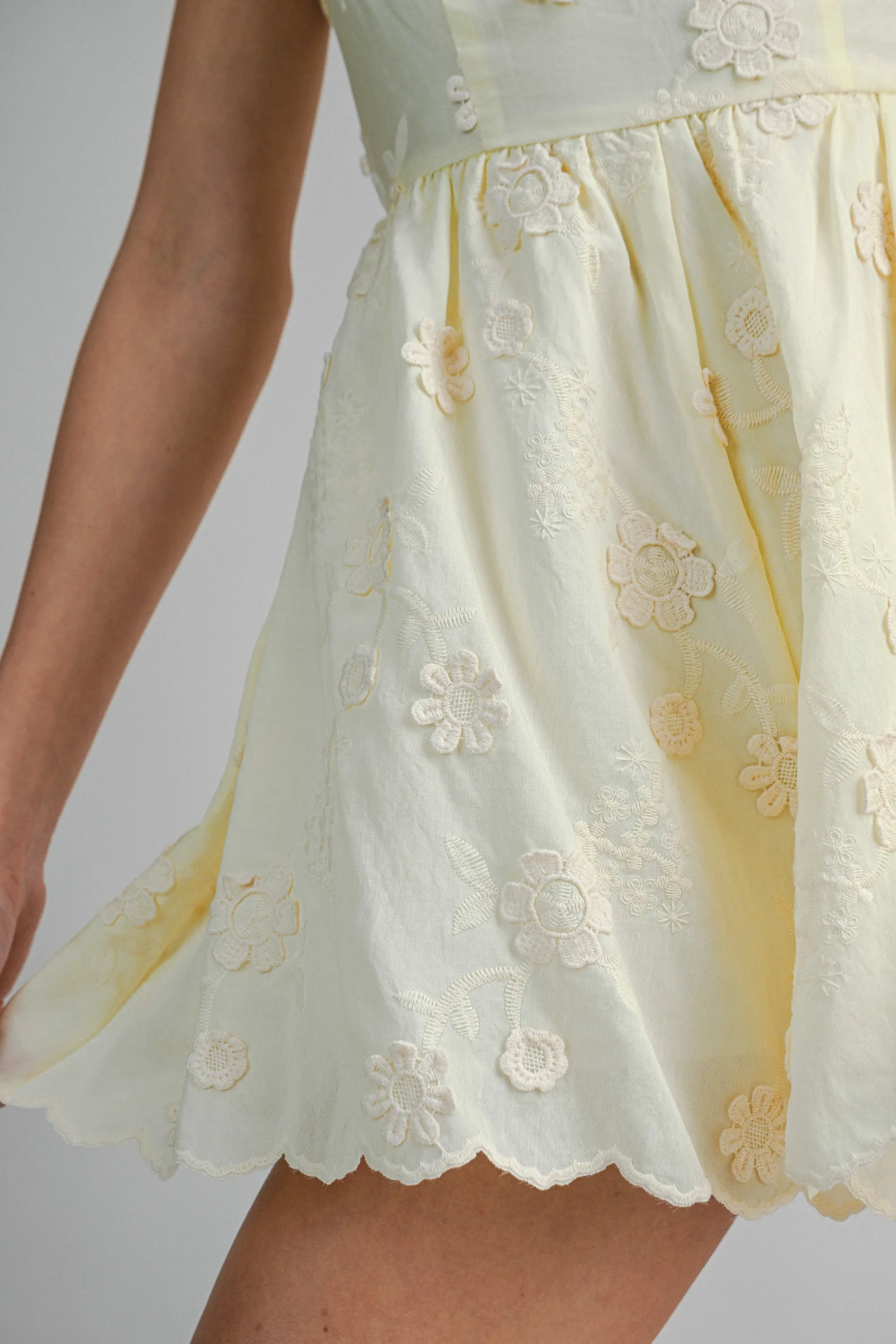 EMMELYN EMBROIDERY BACK SMOCKED ROMPER sold by MABLE product image thumbnail 5