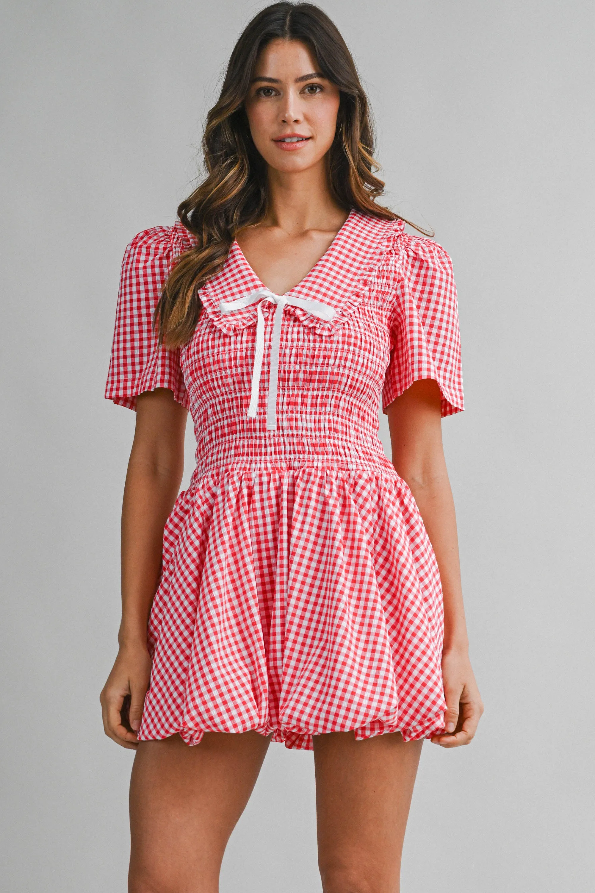 IDALIA PETER PAN COLLAR MINI DRESS sold by MABLE
