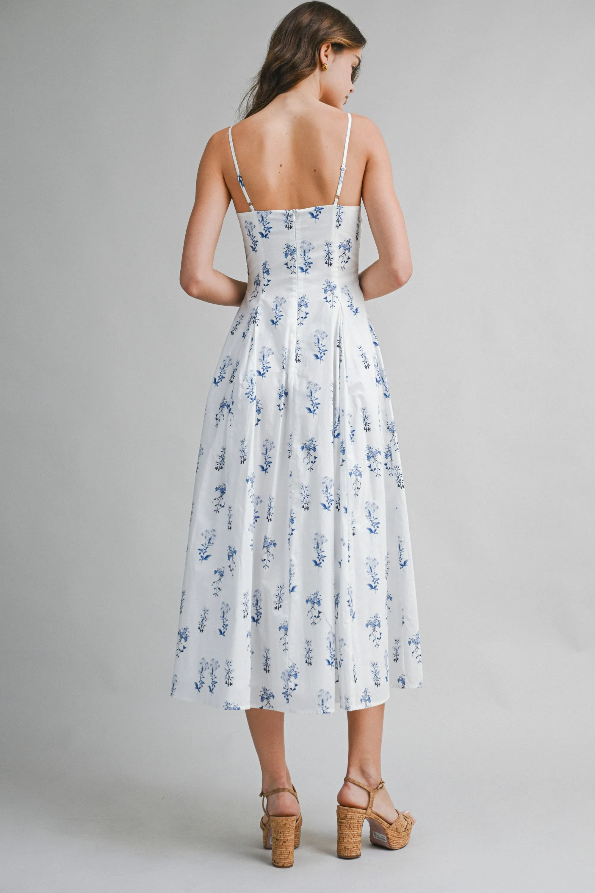 KARLEE FLORAL PRINTED MIDI DRESS sold by MABLE product image thumbnail 4
