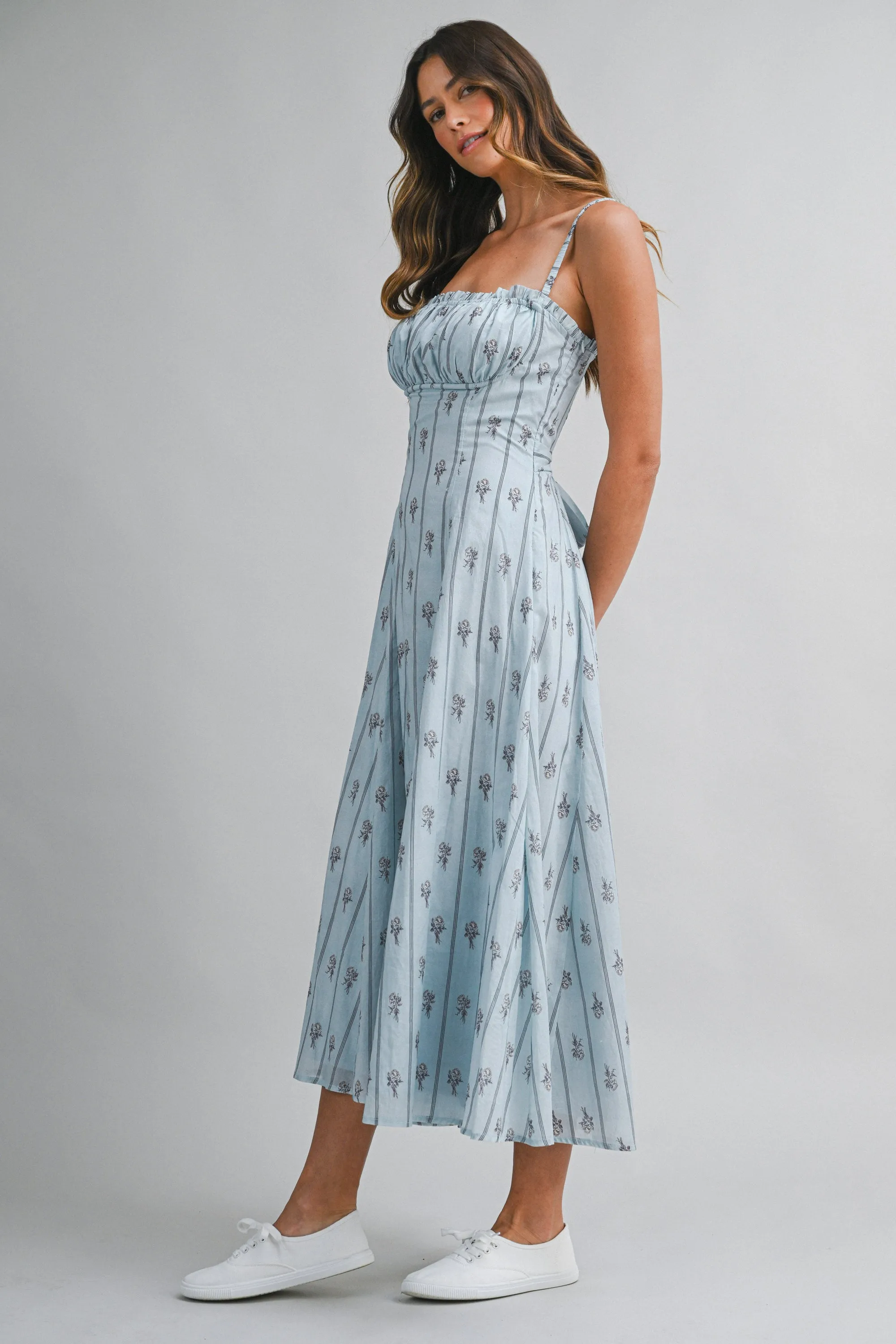MACI WALL PAPER PRINTED MIDI DRESS sold by MABLE product image thumbnail 2