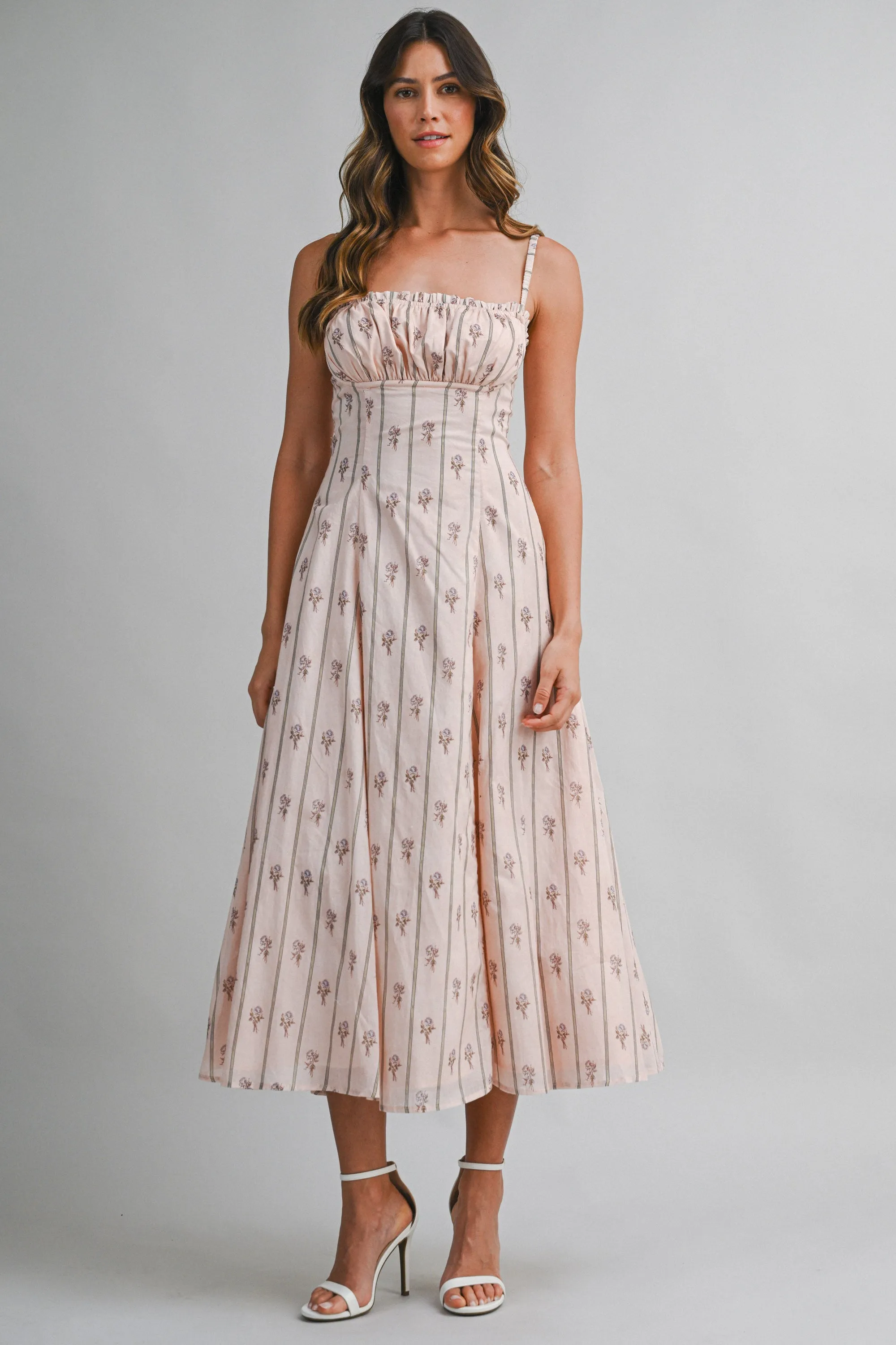 MACI WALL PAPER PRINTED MIDI DRESS sold by MABLE product image thumbnail 5