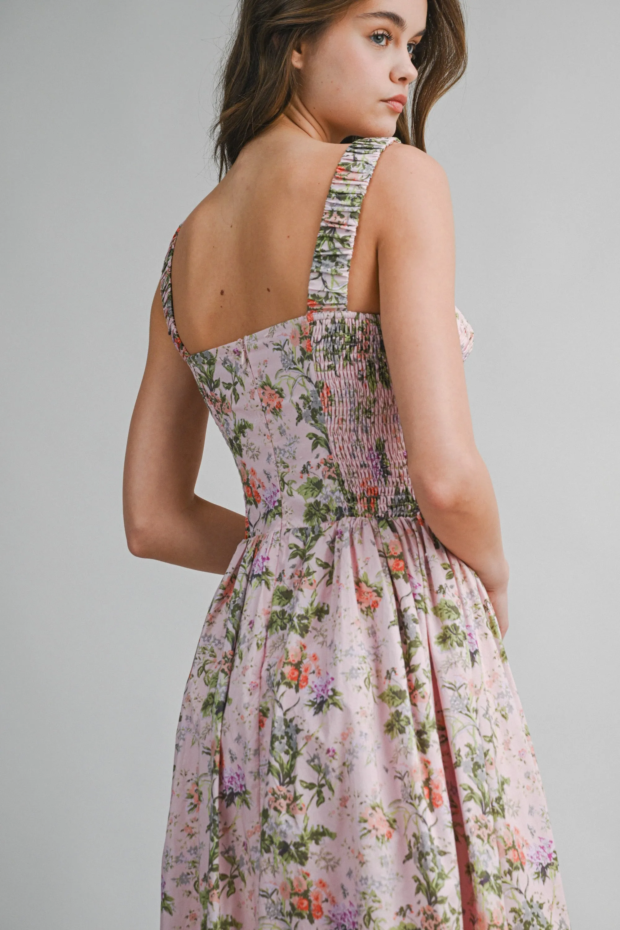 CLEO RUCHED BUST DETAIL MIDI DRESS sold by MABLE product image thumbnail 5