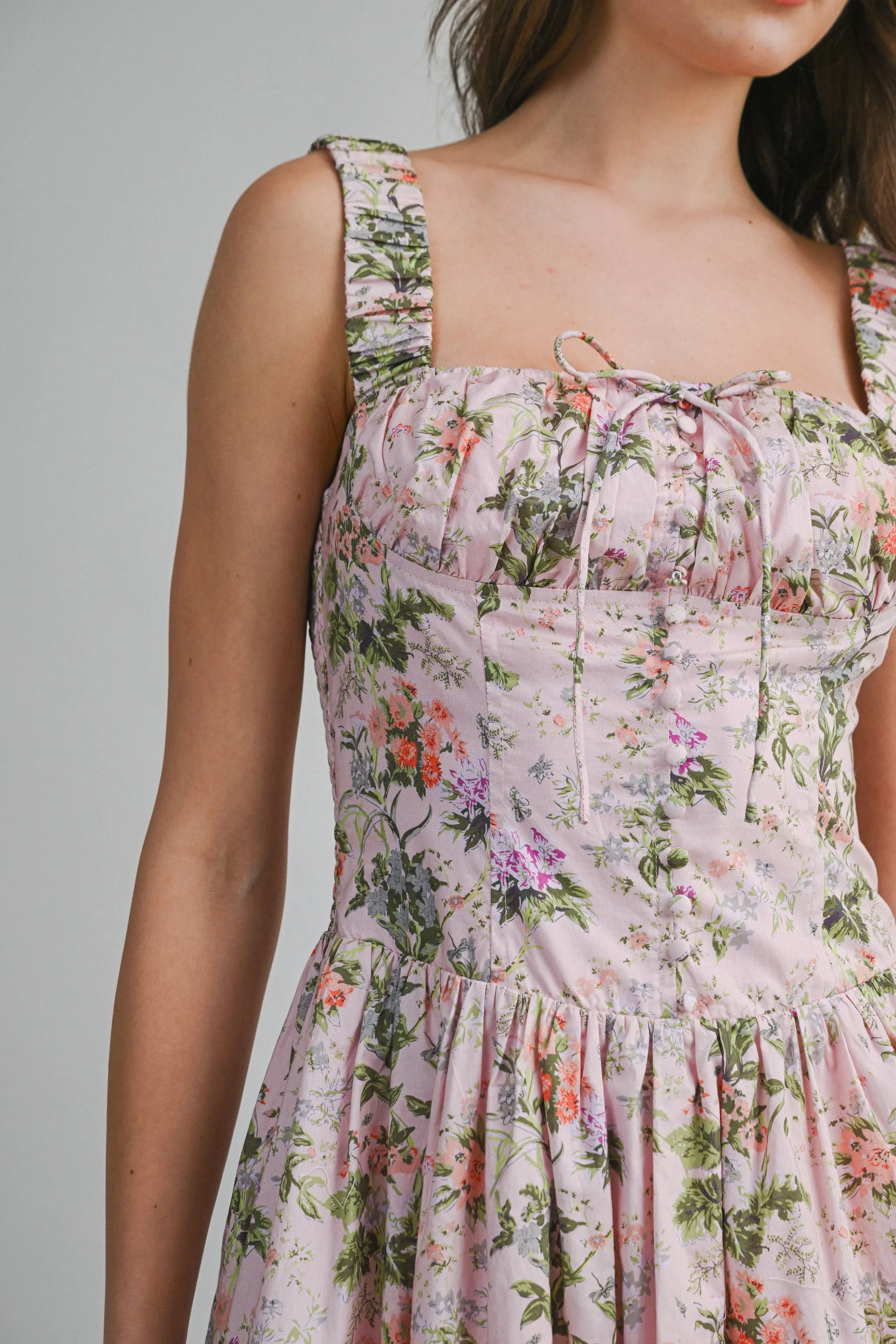 CLEO RUCHED BUST DETAIL MIDI DRESS sold by MABLE product image thumbnail 4