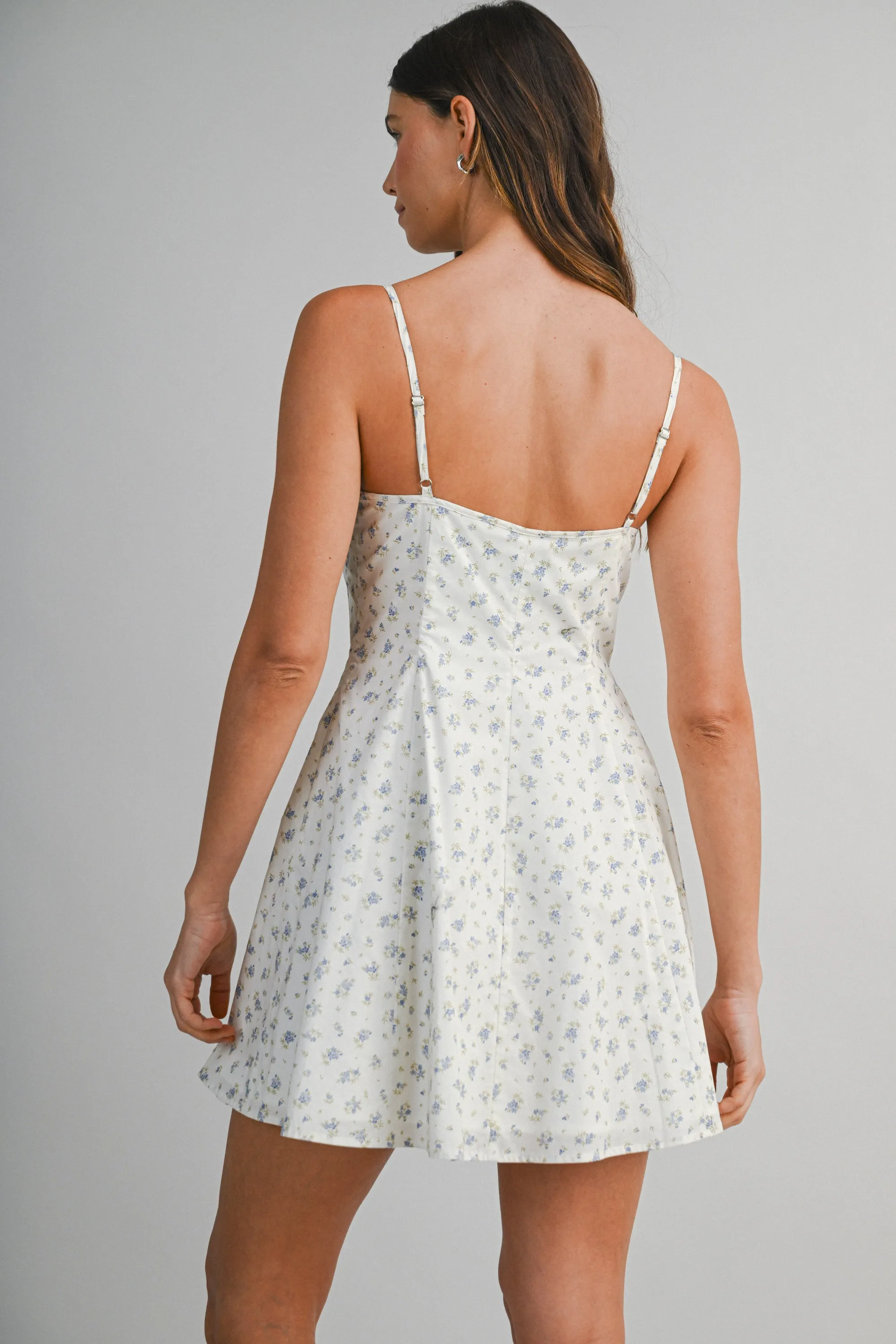 ILIANA DITZY FLORAL PRINTED FLARE MINI DRESS sold by MABLE product image thumbnail 3
