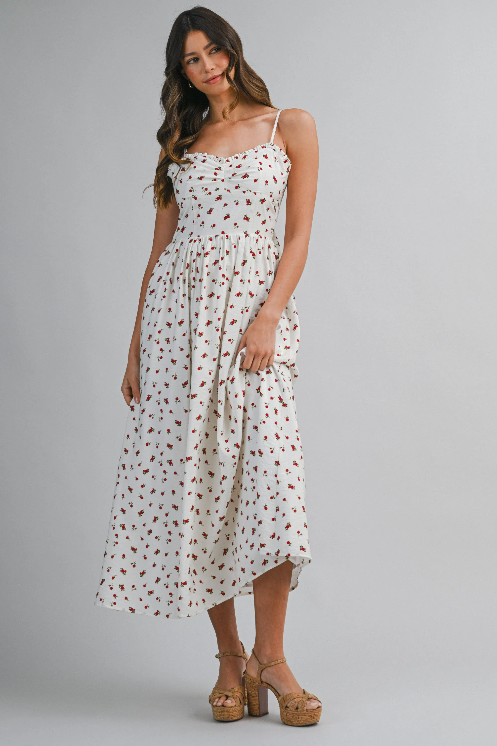 IMANI DITZY FLORAL PRINTED MAXI DRESS sold by MABLE product image thumbnail 2