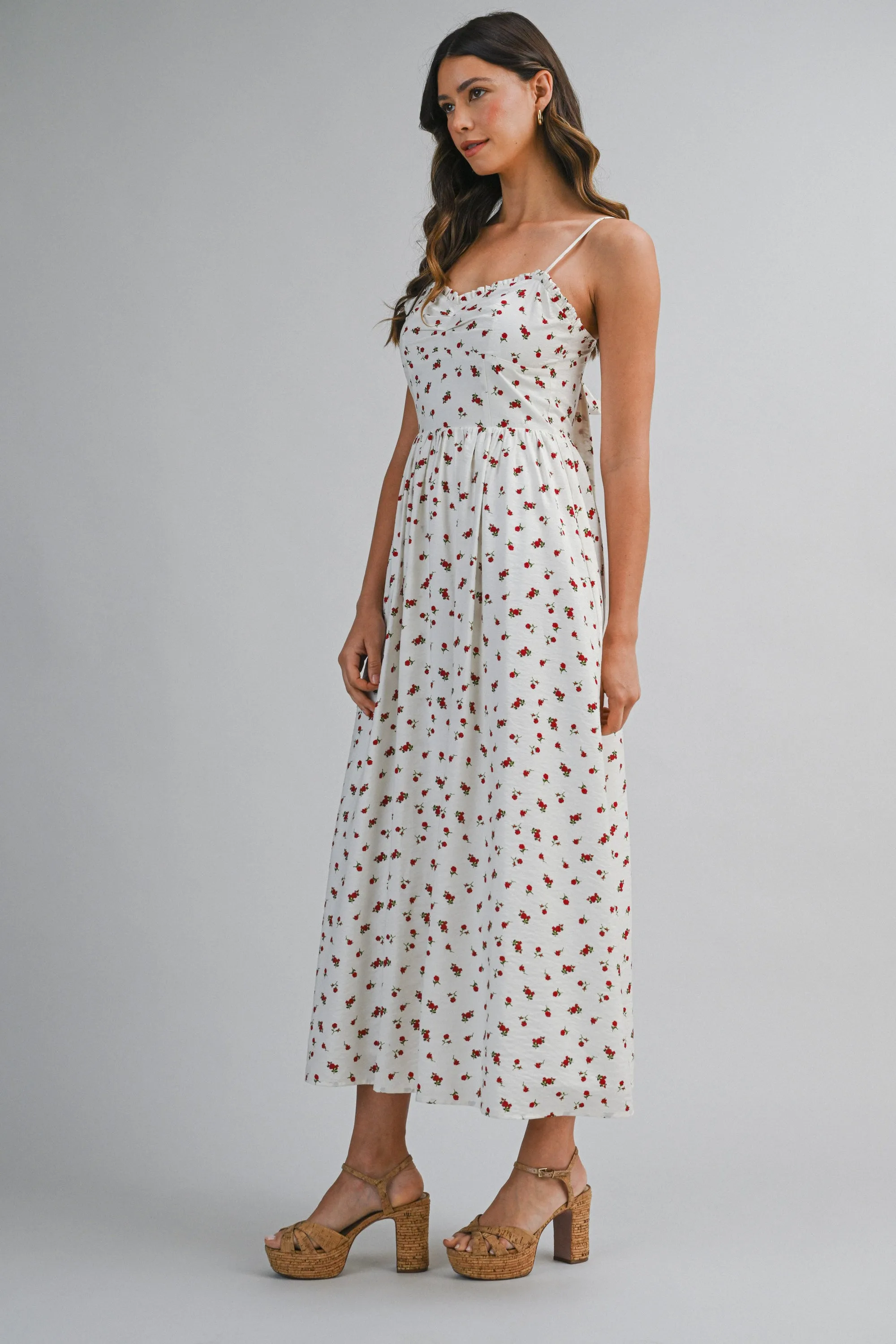 IMANI DITZY FLORAL PRINTED MAXI DRESS sold by MABLE product image thumbnail 3
