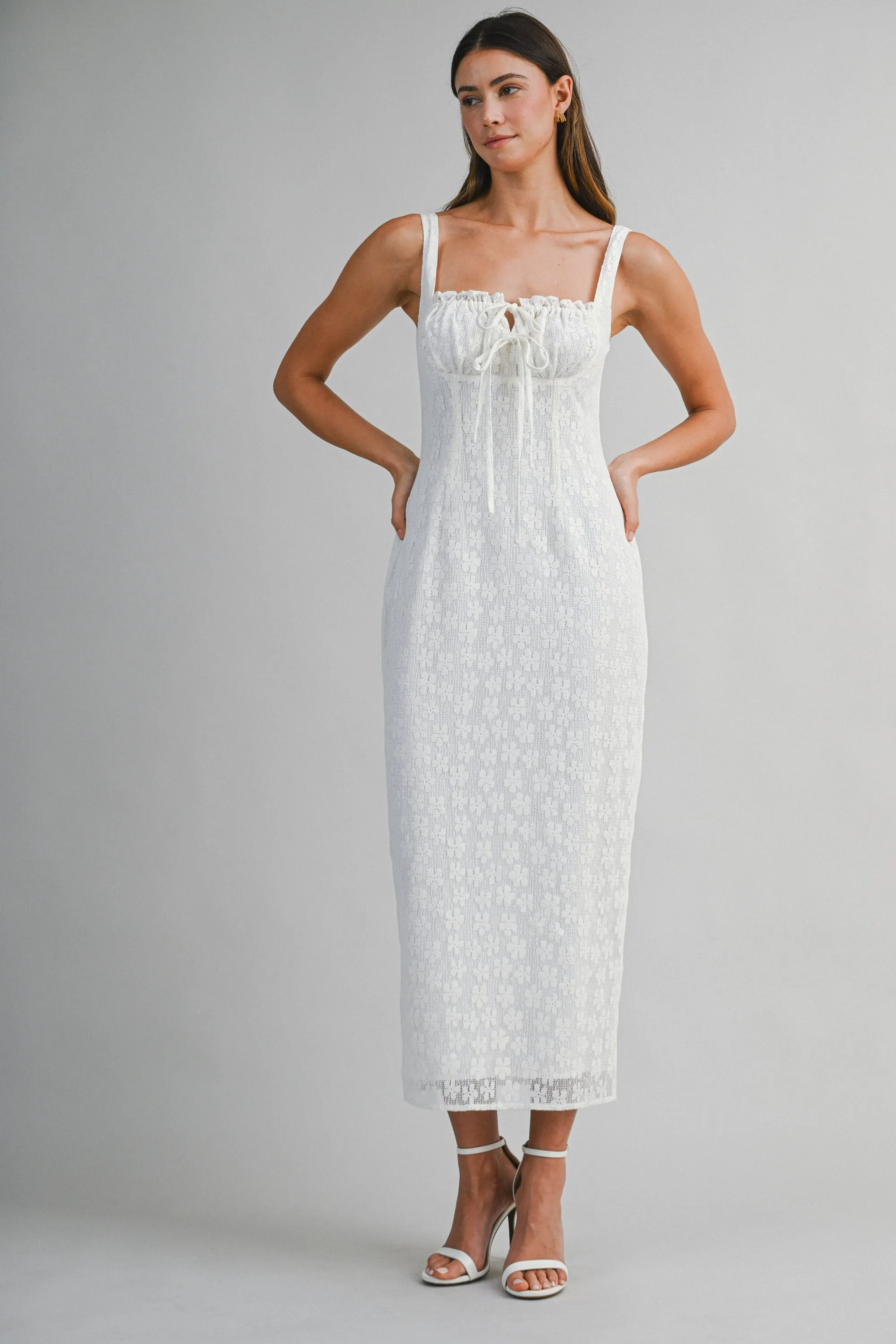 ZOYA LACE SLEEVELESS MIDI DRESS sold by MABLE product image thumbnail 2