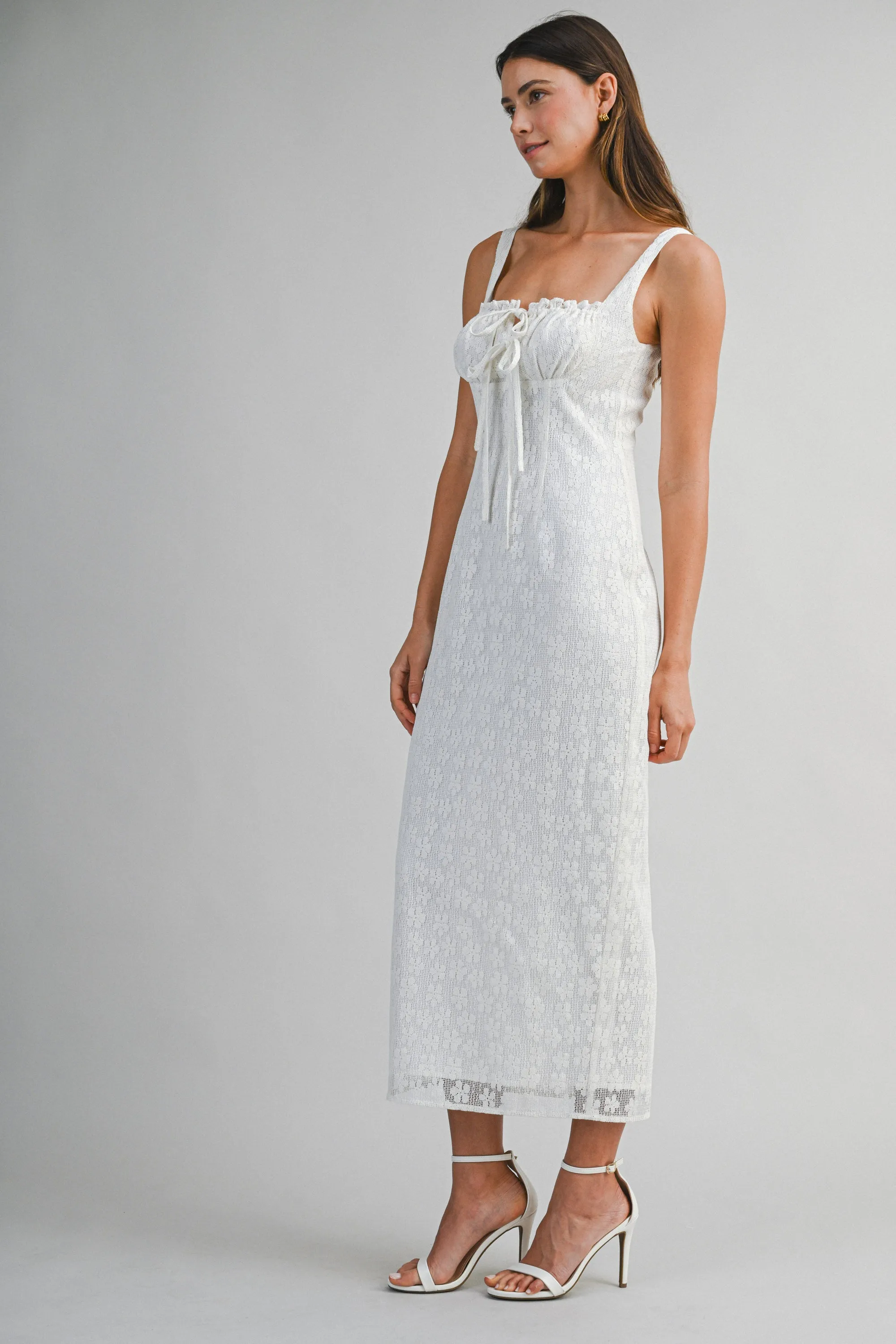 ZOYA LACE SLEEVELESS MIDI DRESS sold by MABLE product image thumbnail 3