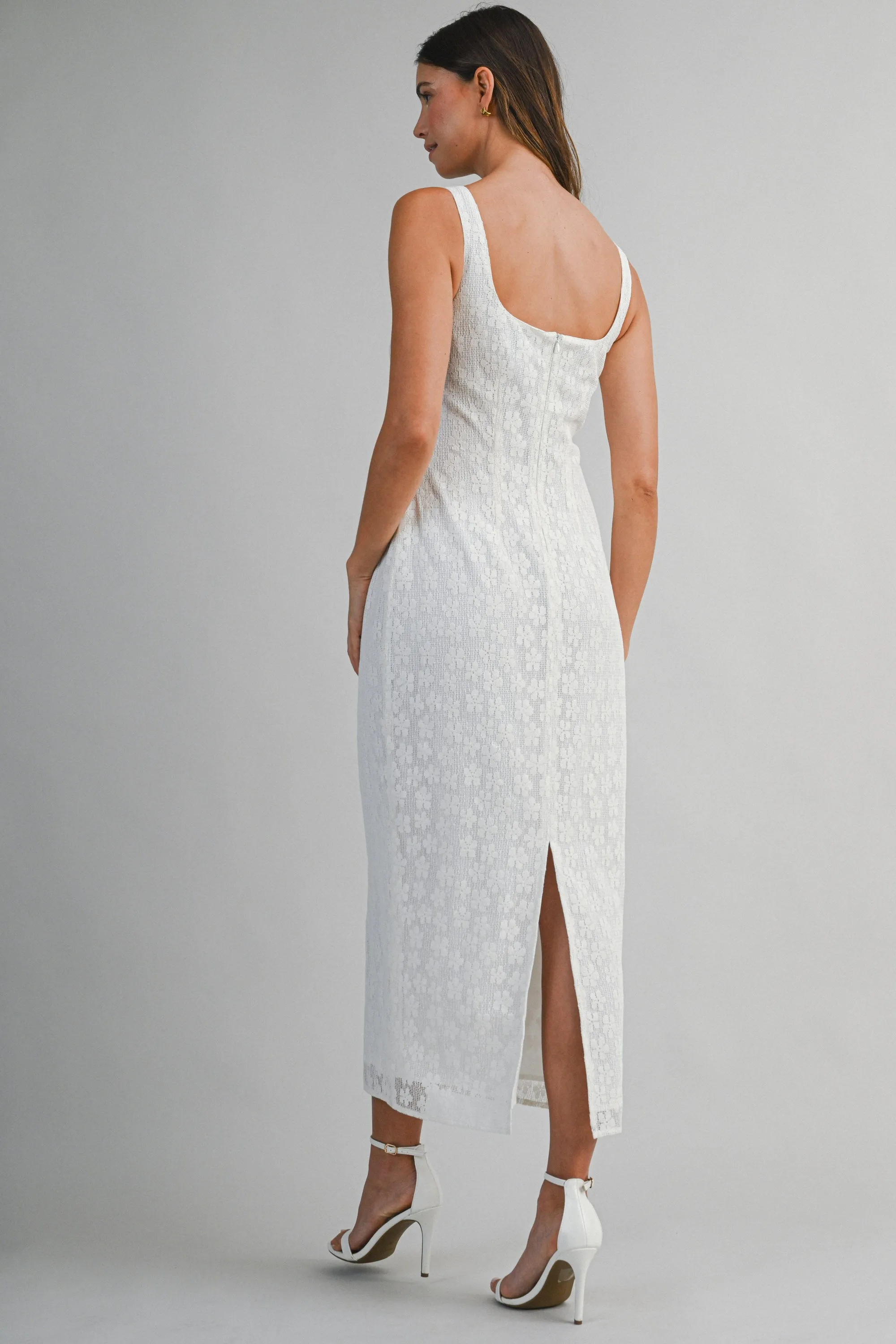 ZOYA LACE SLEEVELESS MIDI DRESS sold by MABLE product image thumbnail 4