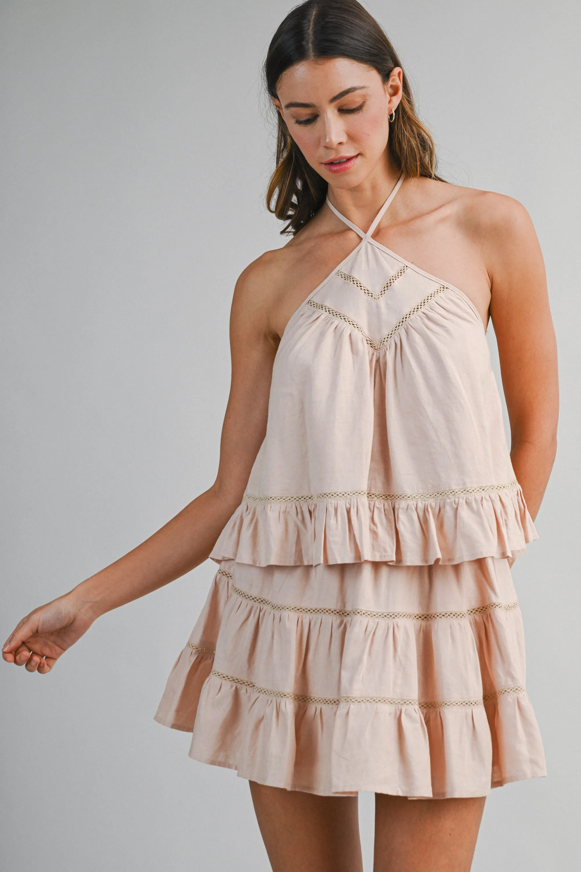 EMBERLY HALTER NECK TOP AND MINI SKIRT SET sold by MABLE product image thumbnail 2