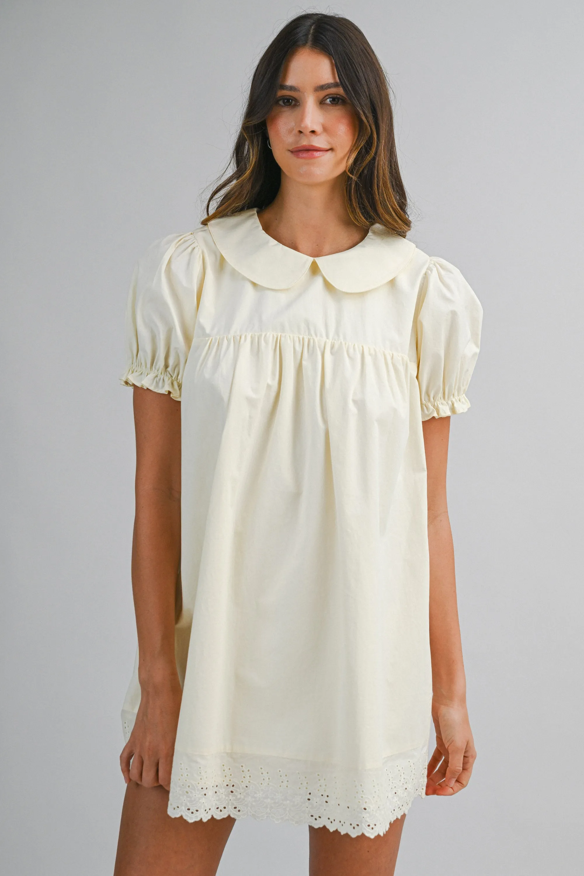 BAILEE PETER PAN COLLAR MINI DRESS sold by MABLE