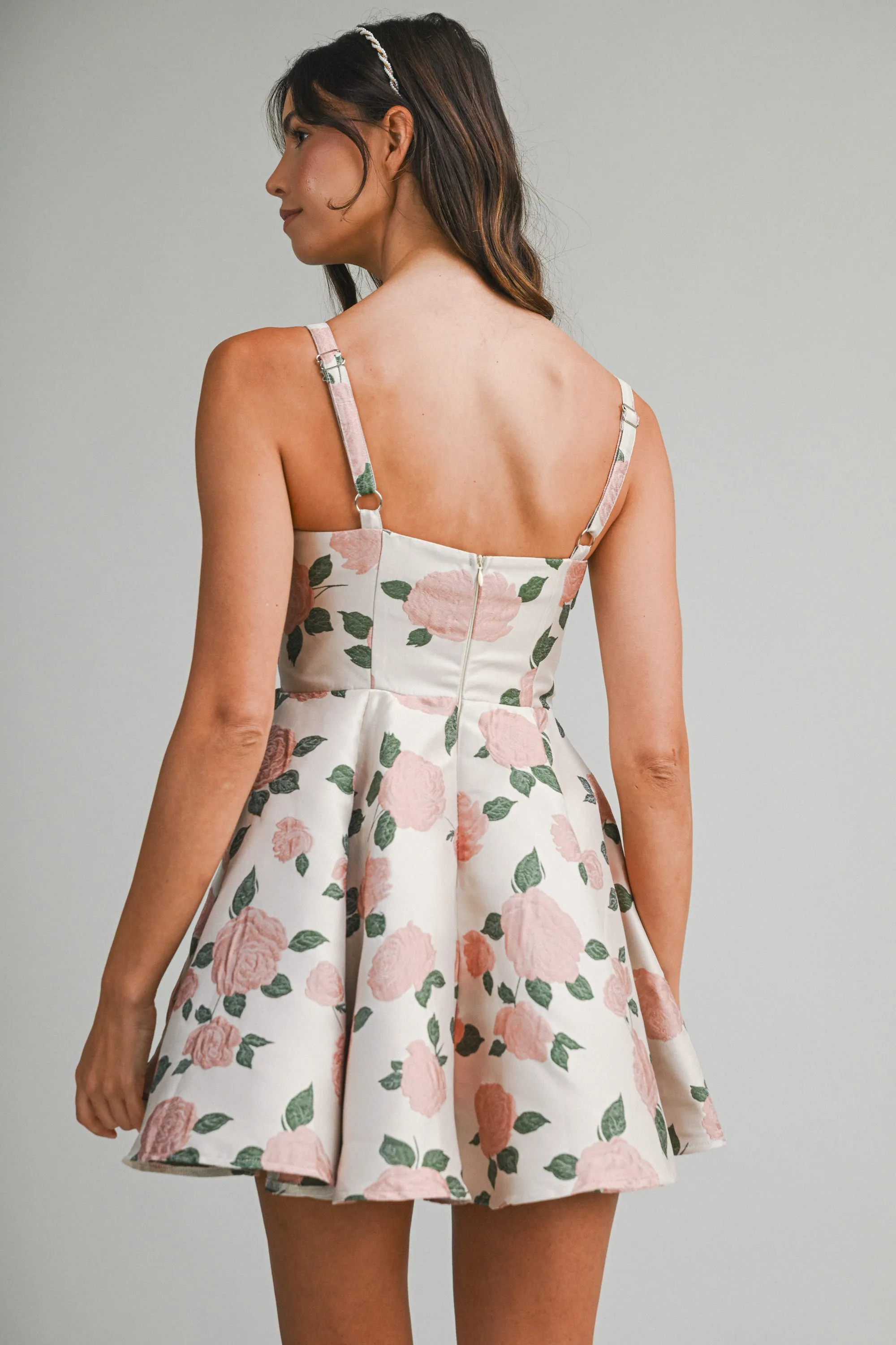 ALYSSA JACQUARD SWEETHEART MINI DRESS sold by MABLE product image thumbnail 3