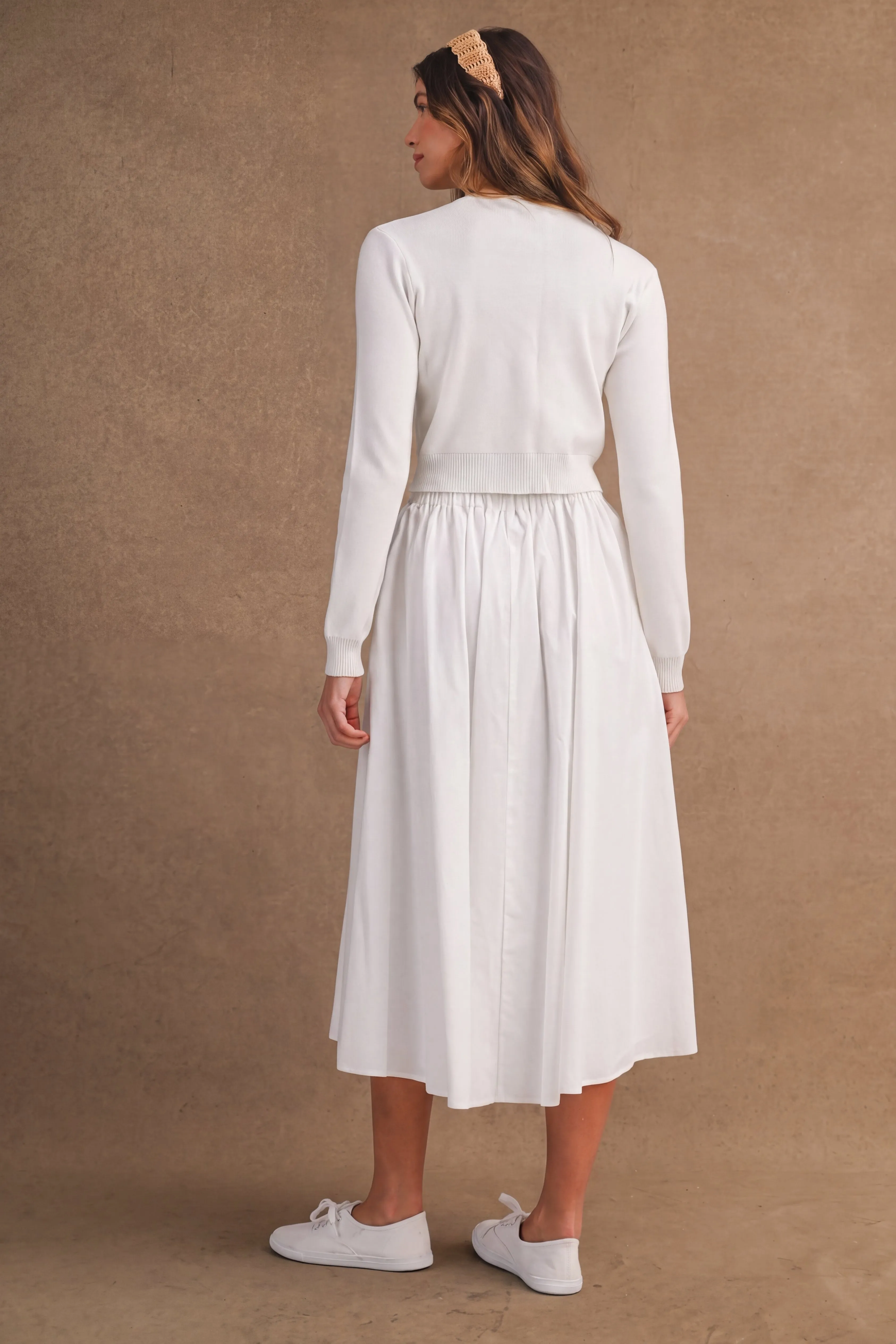MELINA BUTTON UP FRONT CARDIGAN TOP AND SKIRT SET sold by MABLE product image thumbnail 4