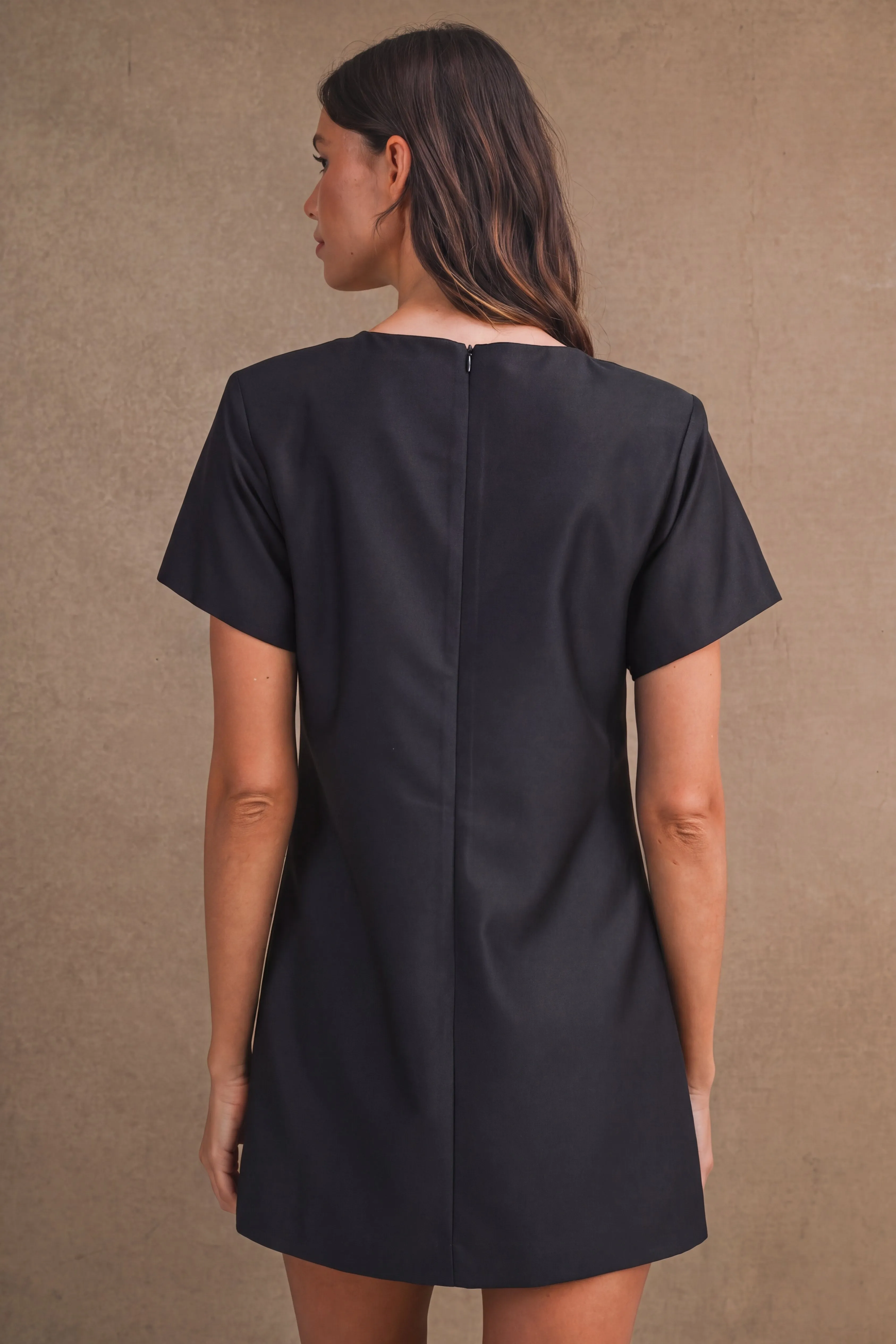 TESSA BEADED SATIN MINI DRESS sold by MABLE product image thumbnail 4
