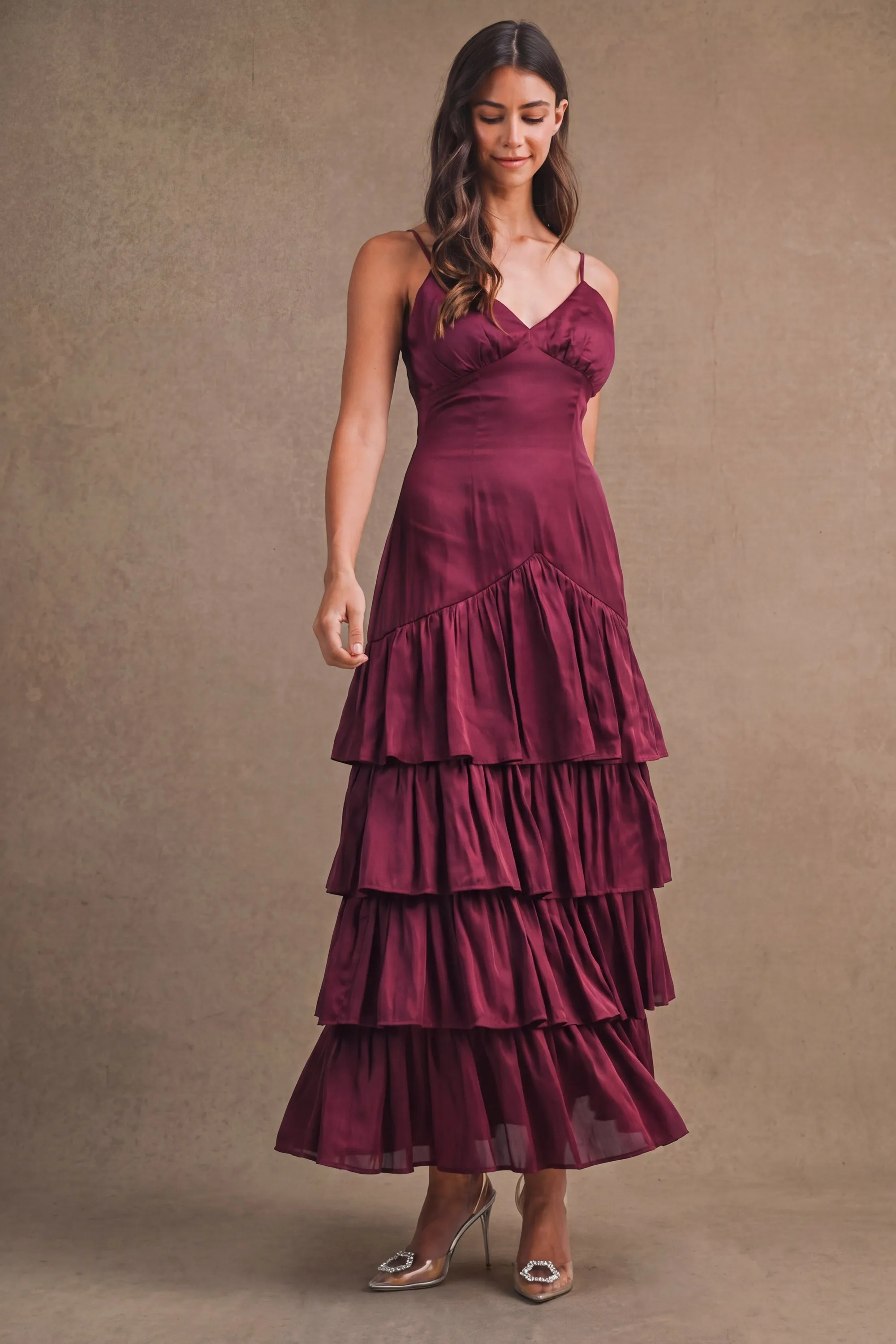 MAKENNA RUFFLED MAXI DRESS sold by MABLE