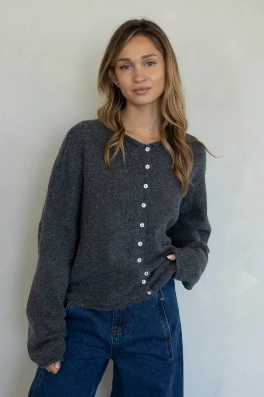 Charcoal Piper Cardigan made by Things Between