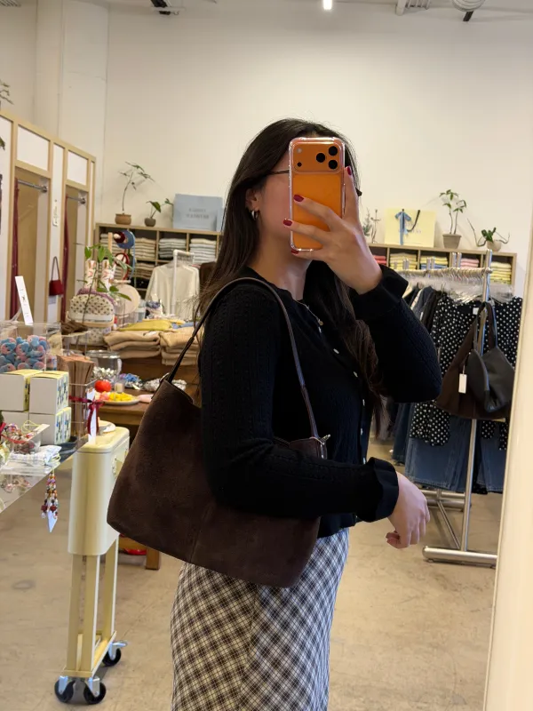 Suede Shoulder Bag made by Things Between