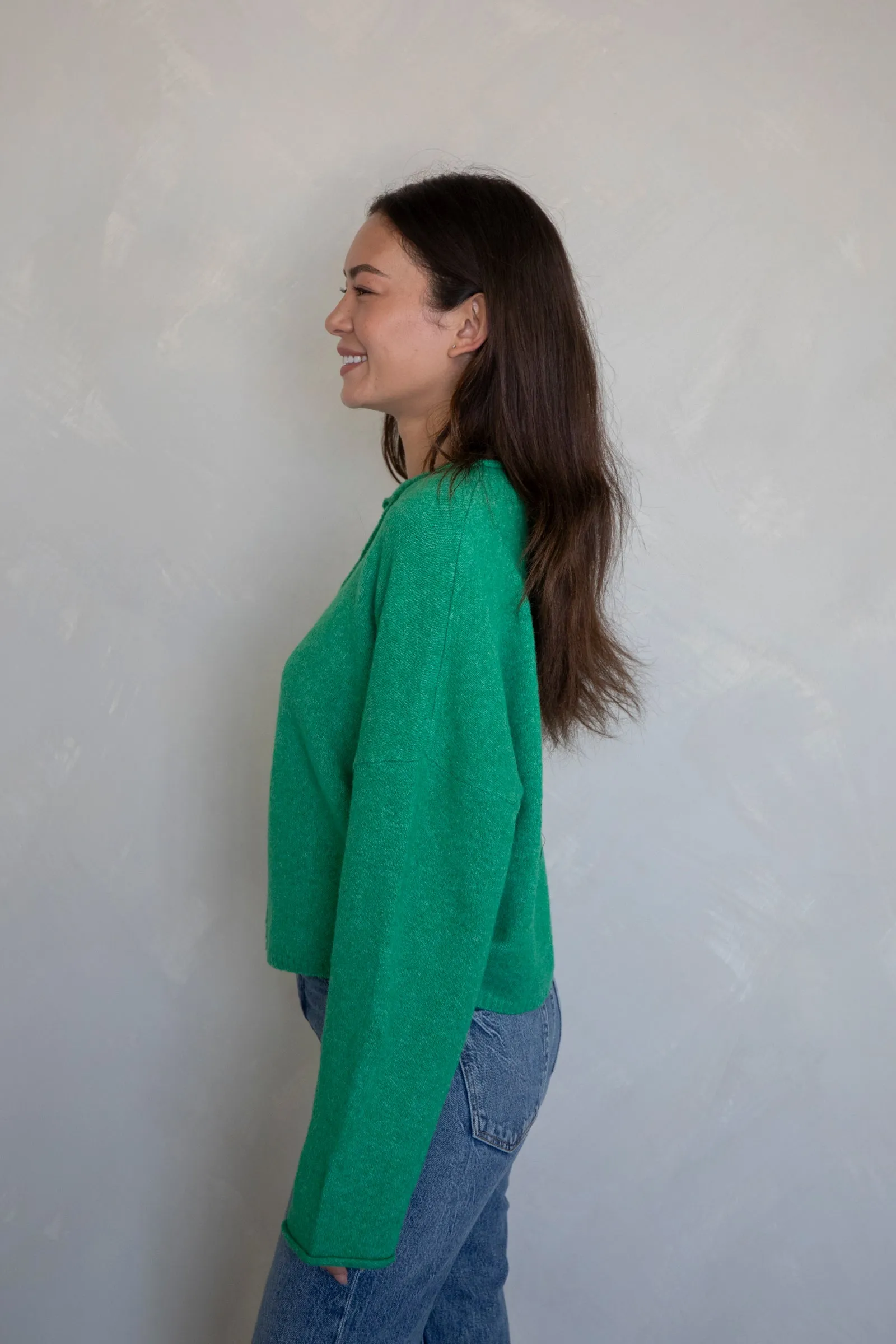 Kelly Green Piper Cardigan sold by Things Between product image thumbnail 3