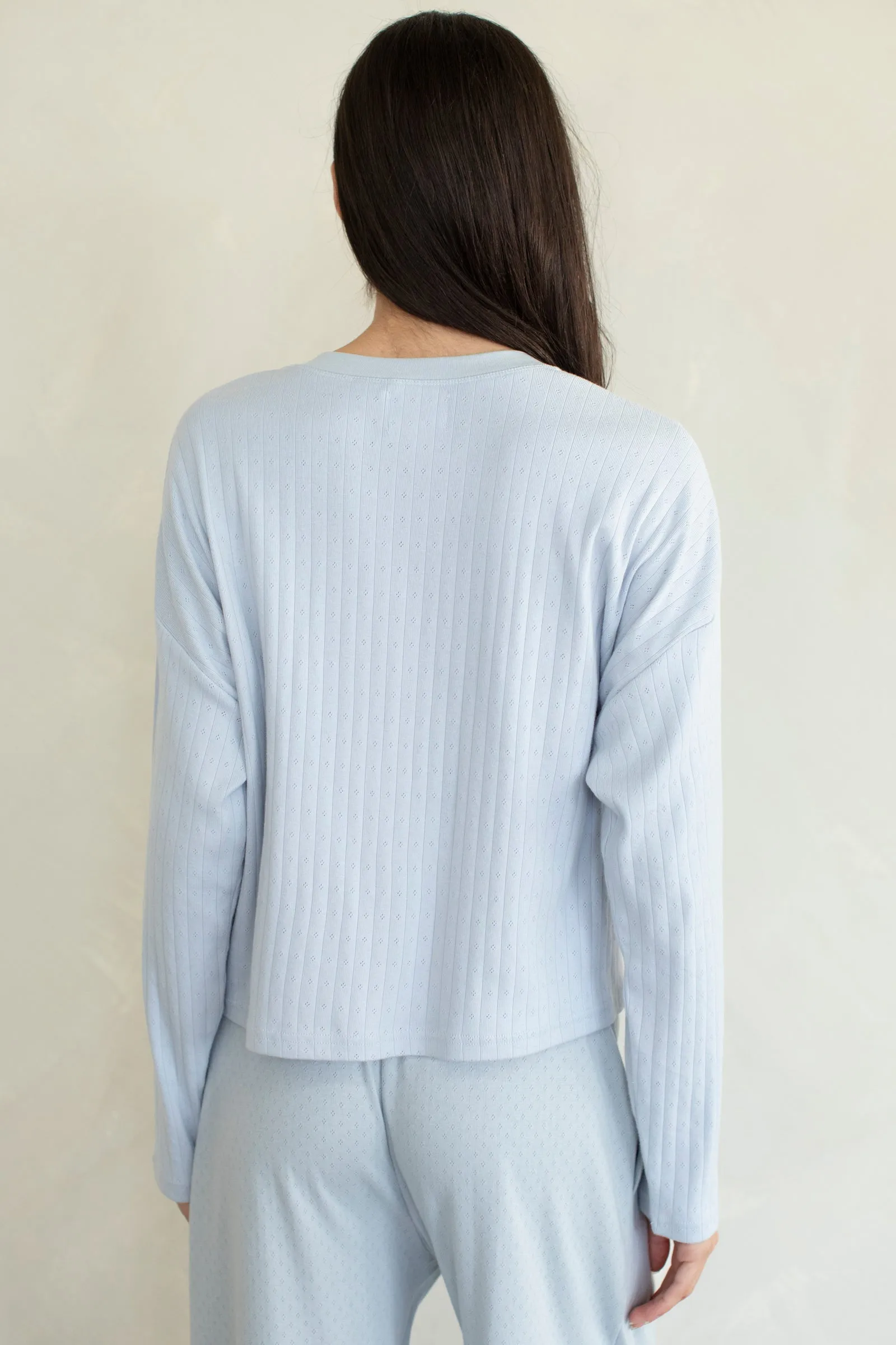 Pointelle Henley Top sold by Things Between product image thumbnail 3