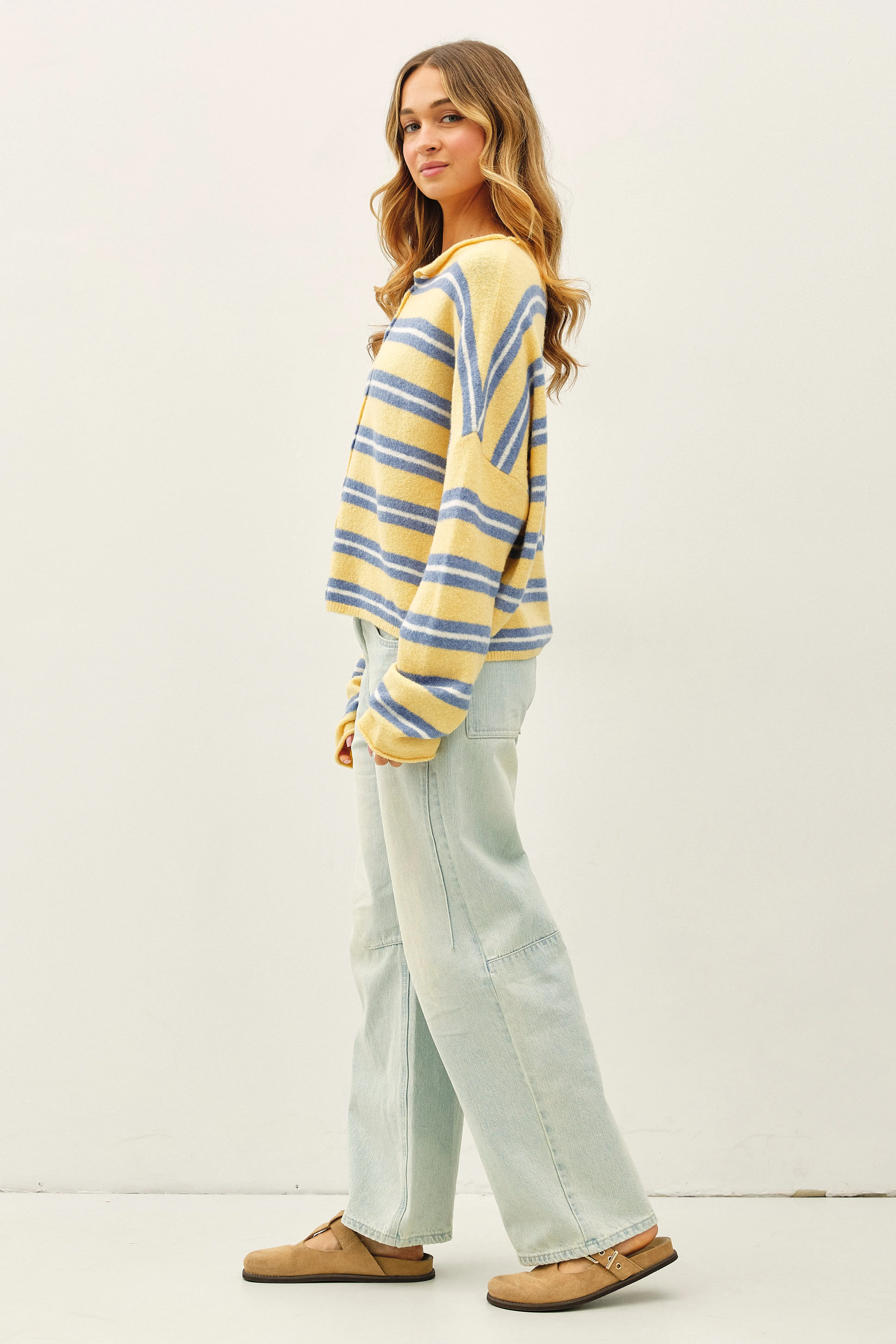 Varsity Striped Piper Cardigan sold by Things Between product image thumbnail 5