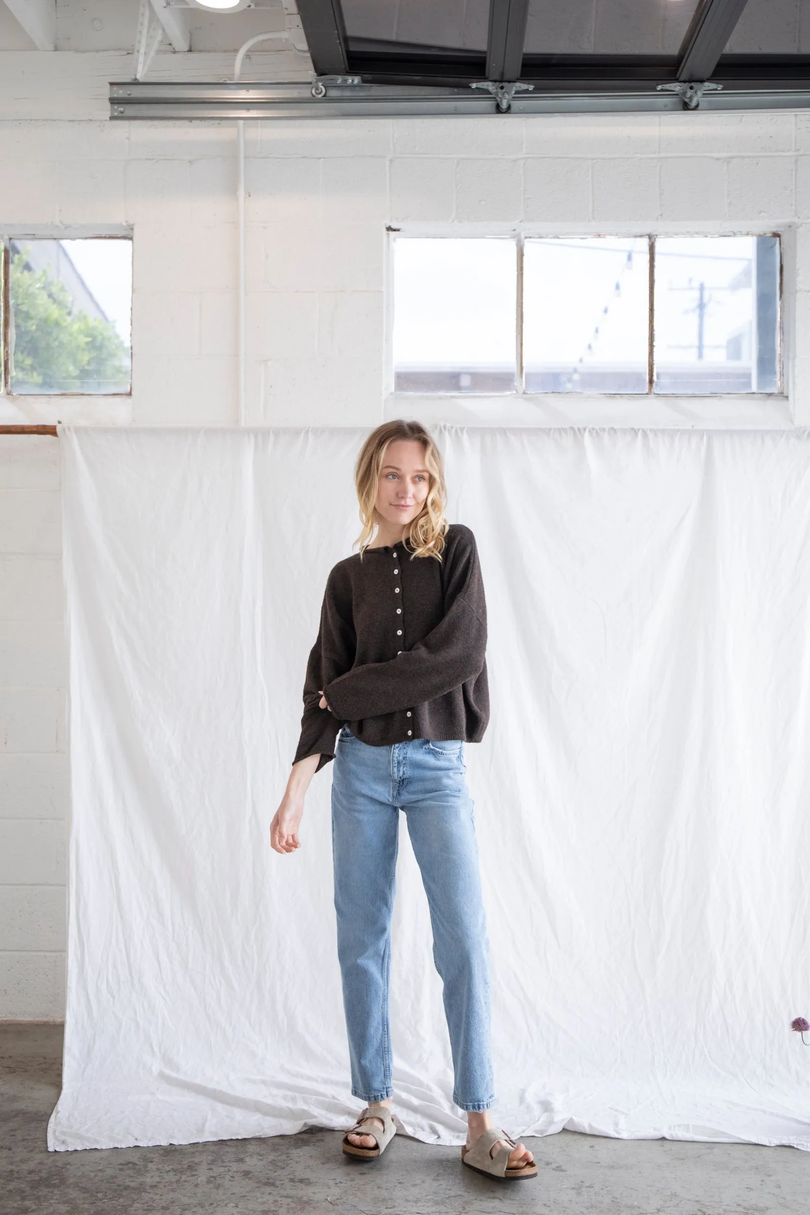 Chocolate Piper Cardigan sold by Things Between product image thumbnail 2