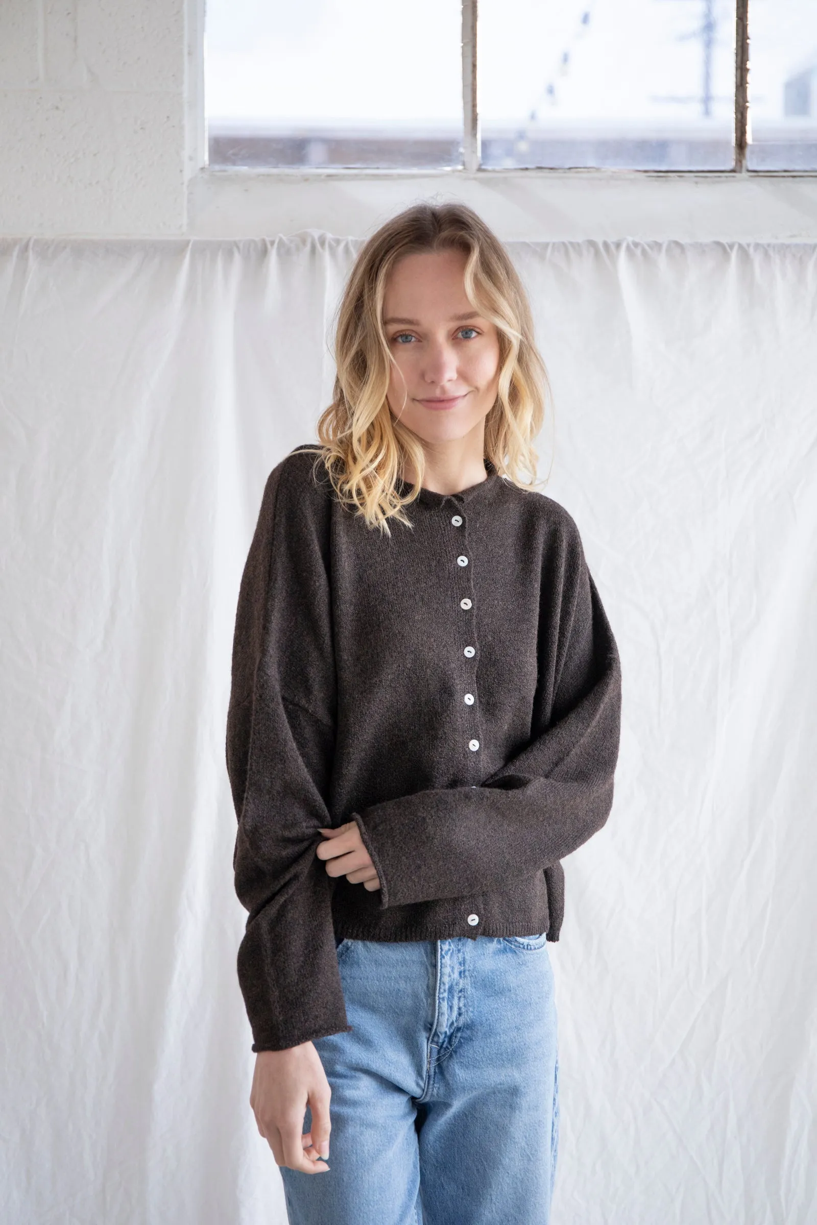 Chocolate Piper Cardigan sold by Things Between product image thumbnail 3