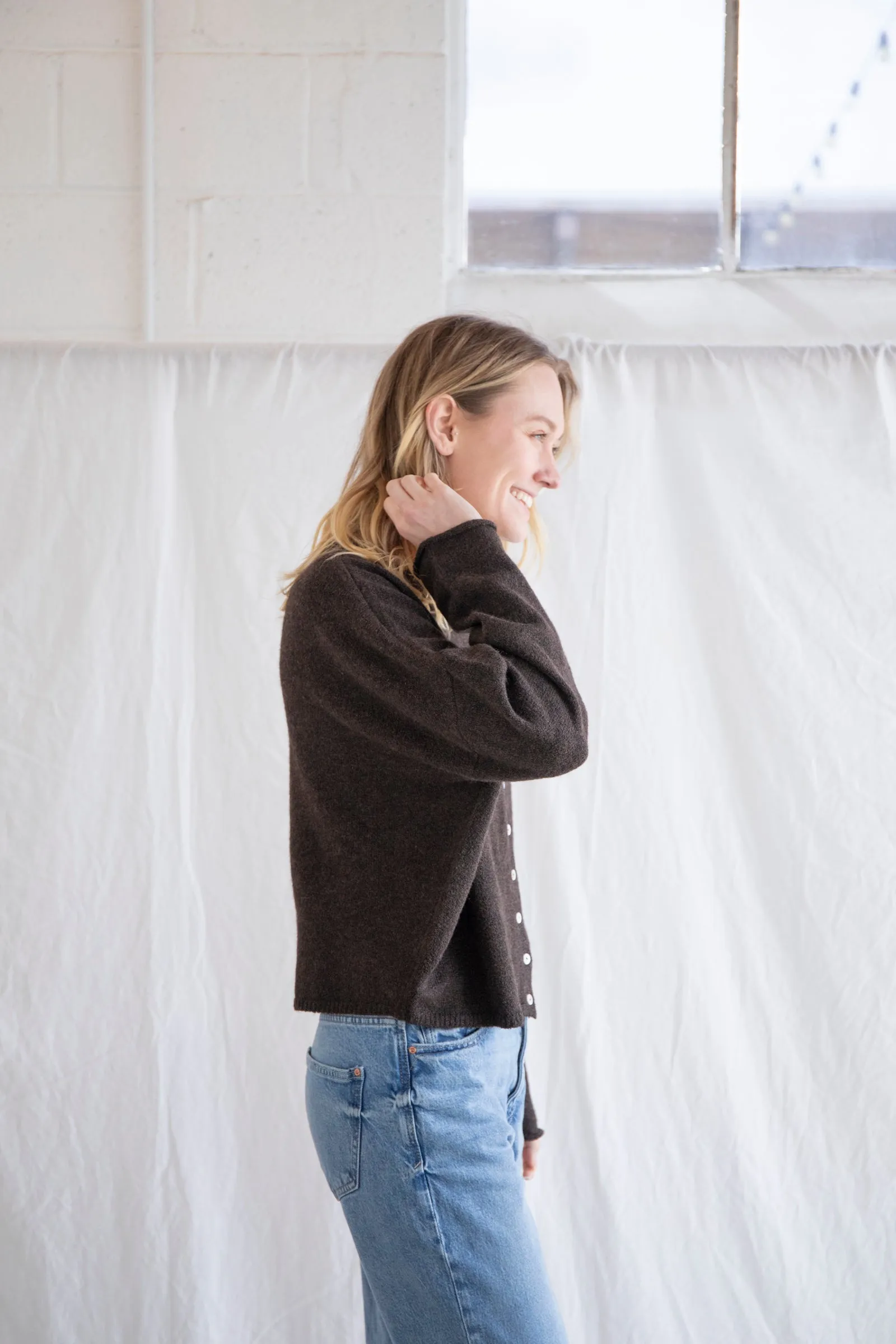 Chocolate Piper Cardigan sold by Things Between product image thumbnail 4