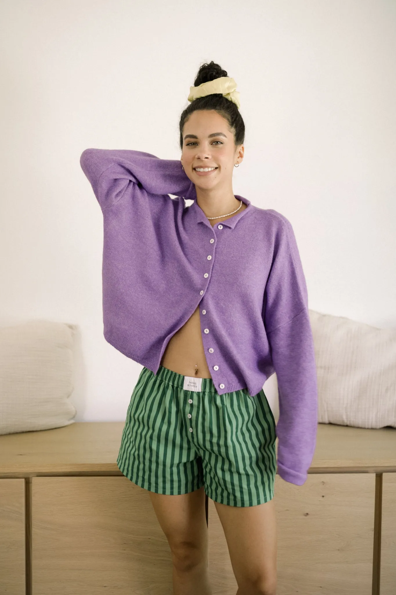 Purple Piper Cardigan sold by Things Between product image thumbnail 2