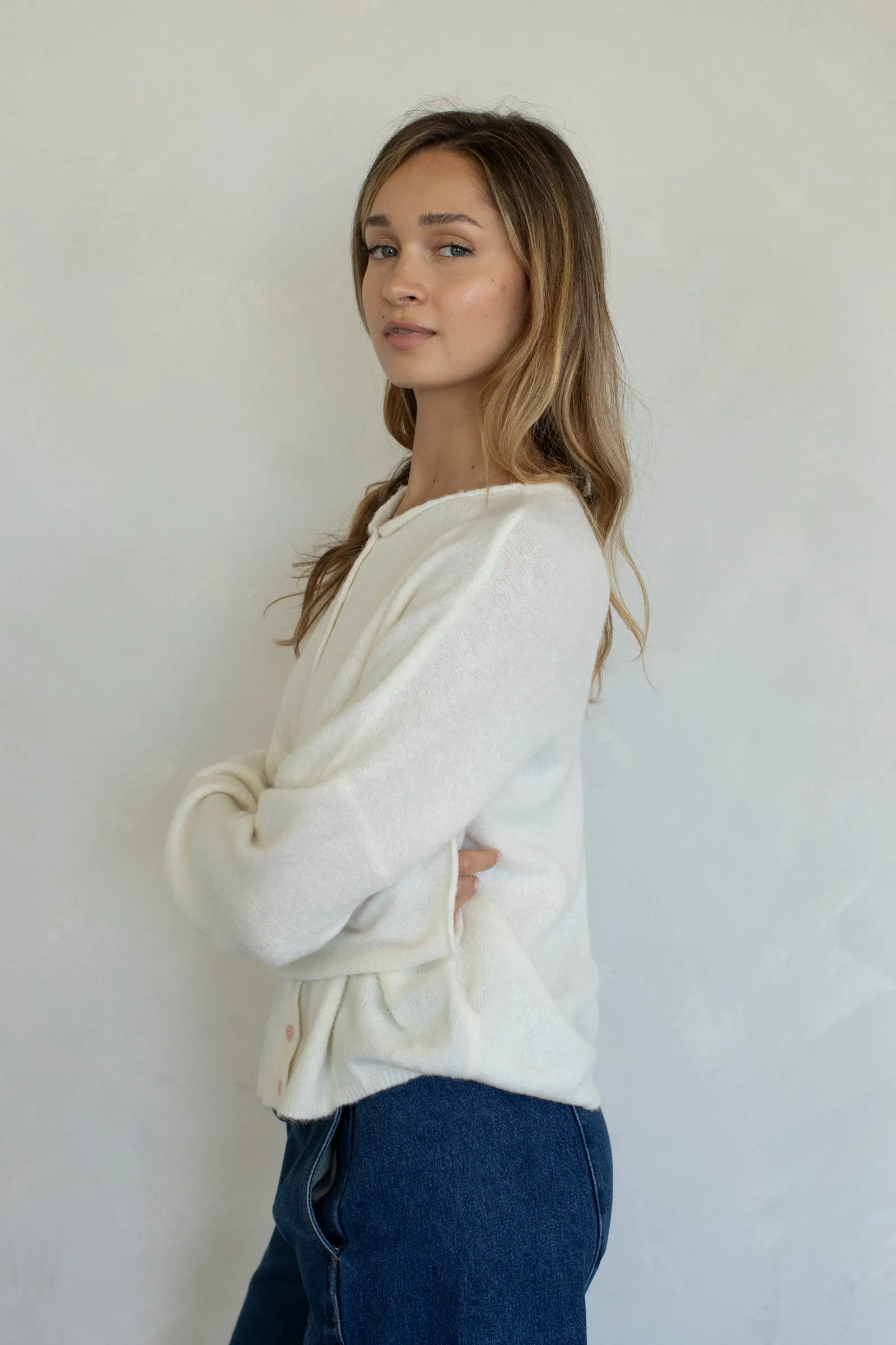 Heart Button Piper Cardigan sold by Things Between product image thumbnail 3