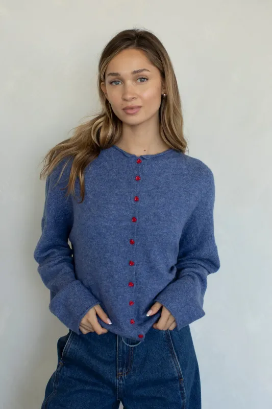 Heart Button Piper Cardigan made by Things Between