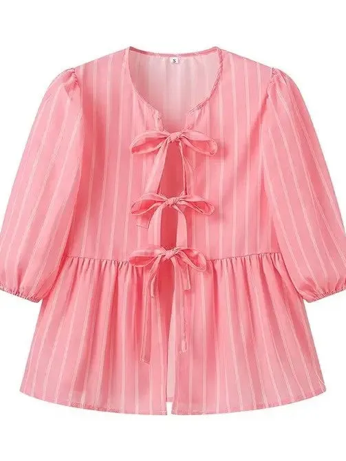 Tie front blouse sold by Miss Sparkling