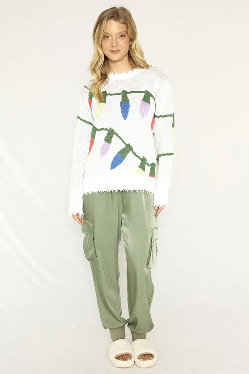Xmas lights sweater sold by Miss Sparkling product image thumbnail 3