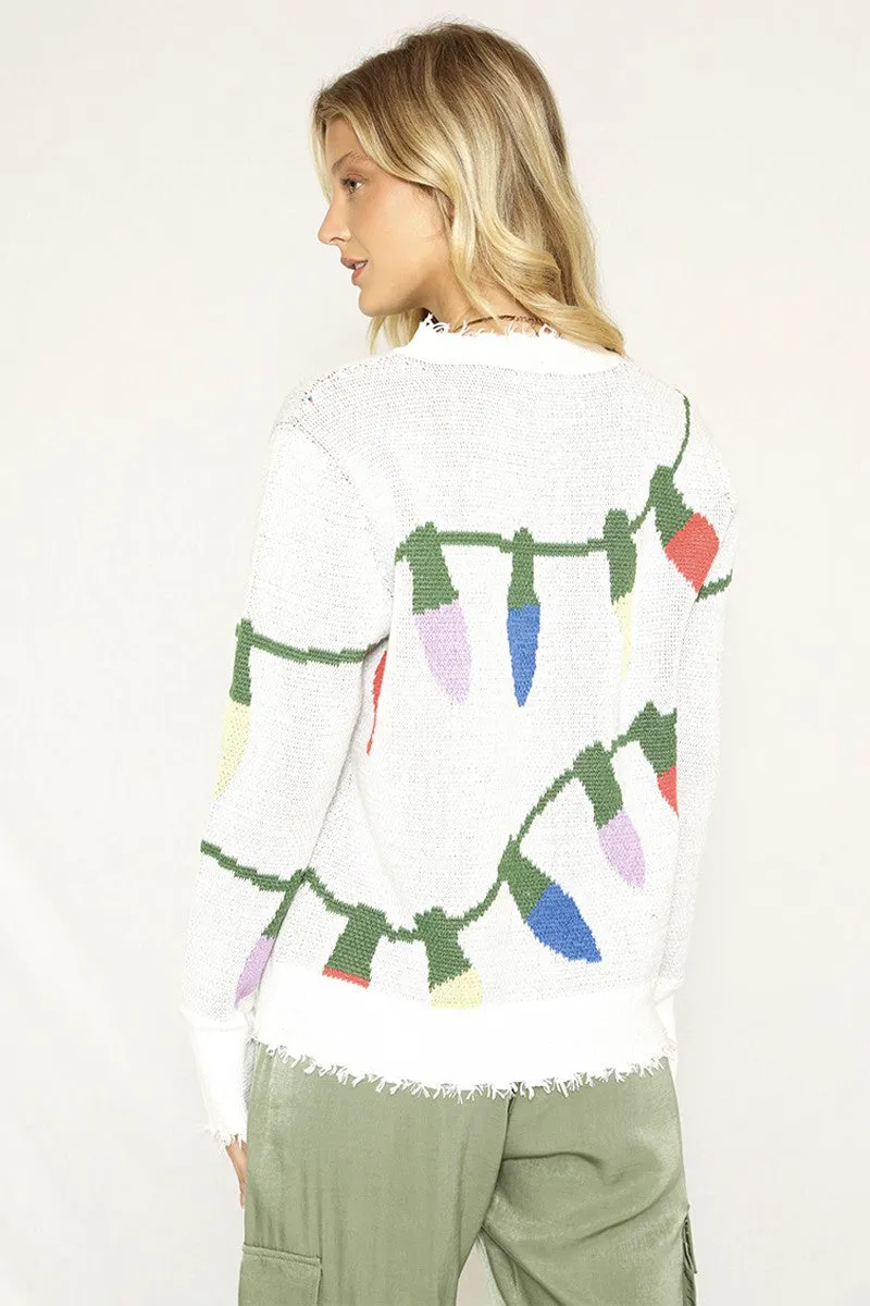 Xmas lights sweater sold by Miss Sparkling product image thumbnail 2