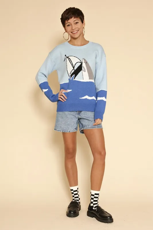 Shark attack knit sweater sold by Miss Sparkling