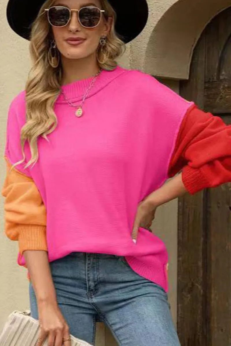 Color Block Sweater sold by Miss Sparkling