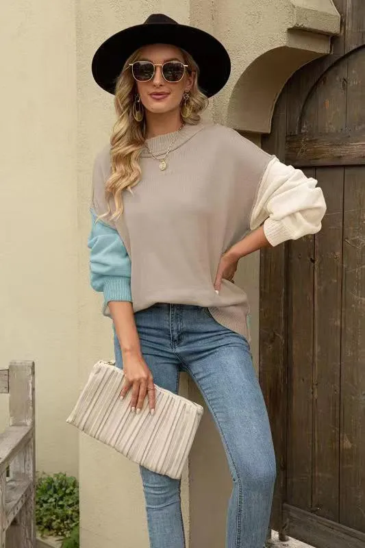 Color Block Sweater sold by Miss Sparkling product image thumbnail 3
