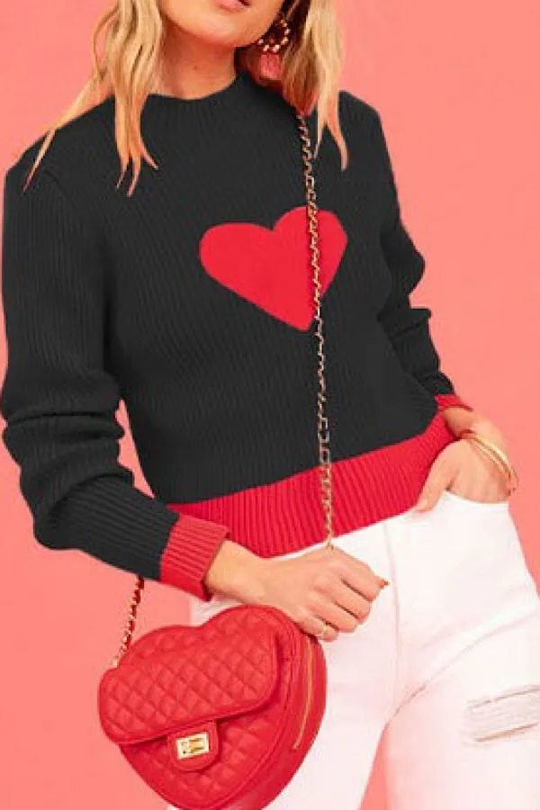 Ribbed heart sweater sold by Miss Sparkling