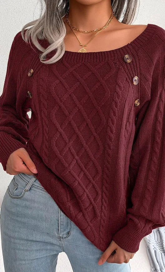 Square Neck Sweater sold by Miss Sparkling product image thumbnail 3