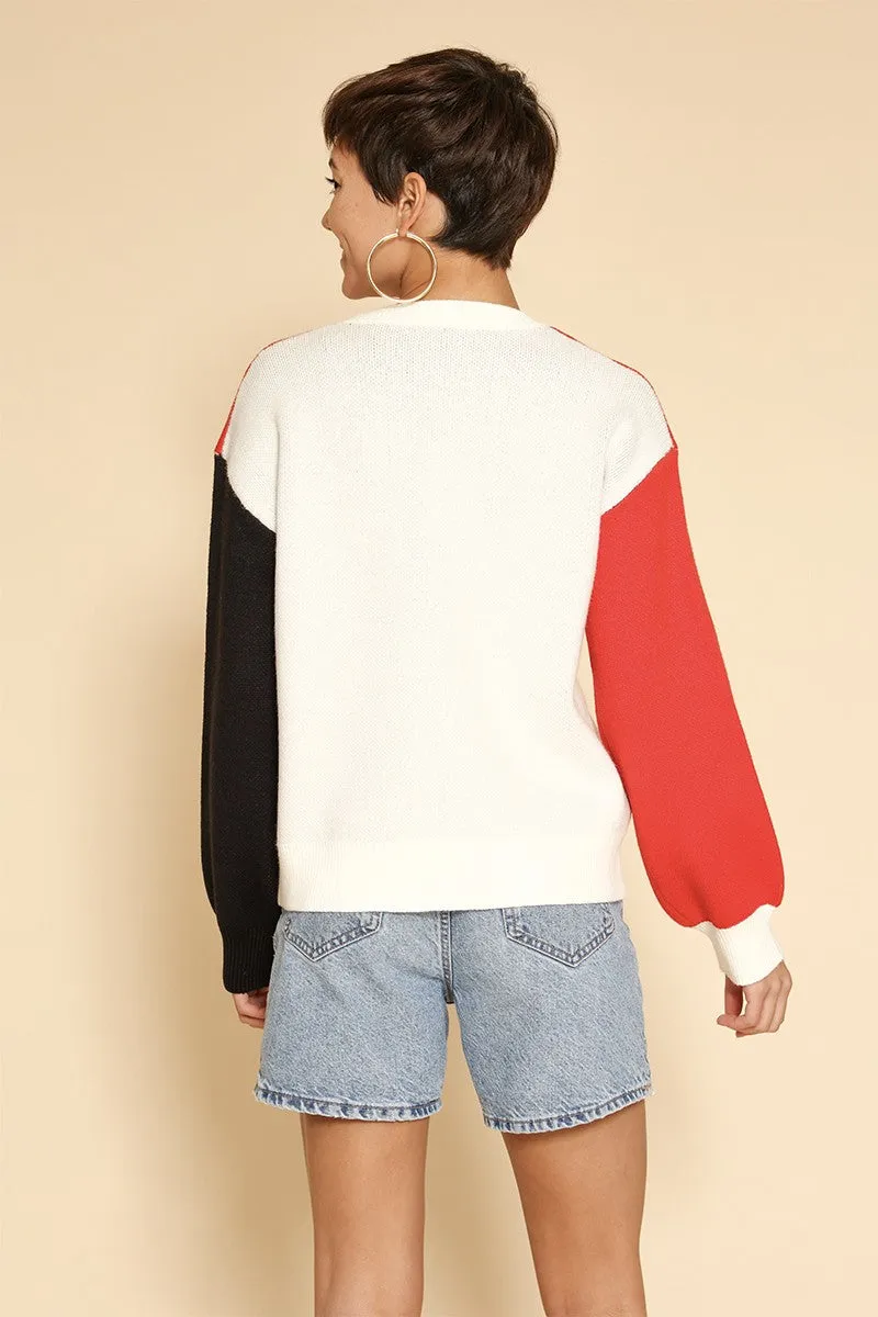 Santa face knit holiday sweater sold by Miss Sparkling product image thumbnail 2