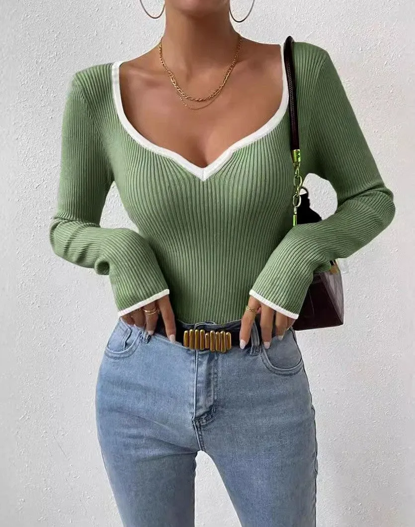 Ribbed long sleeve top sold by Miss Sparkling product image thumbnail 4
