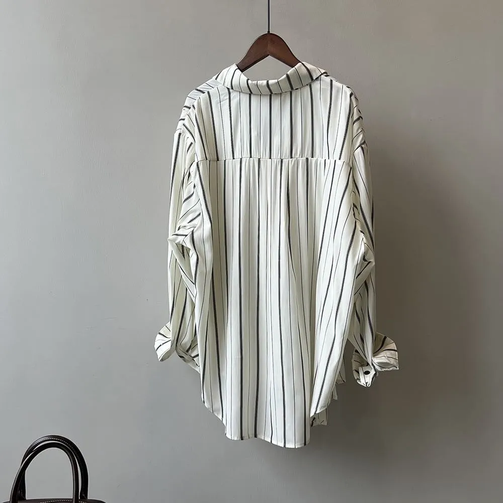 Striped button down shirt sold by Miss Sparkling product image thumbnail 2
