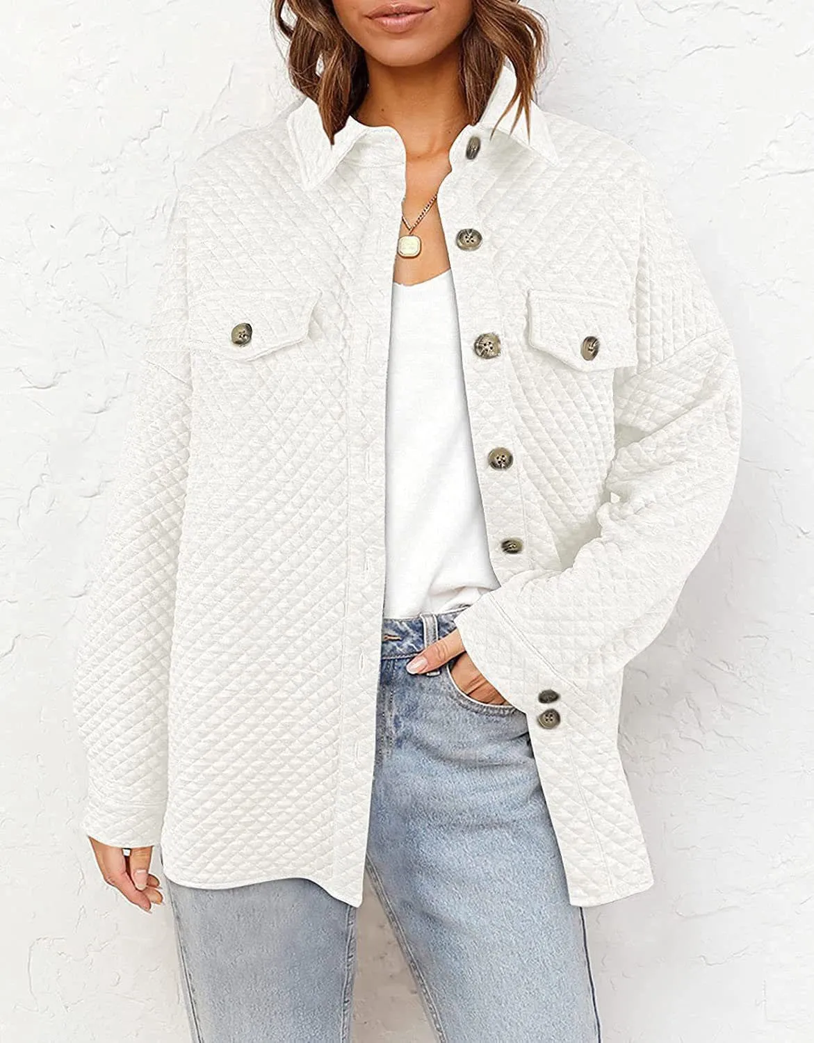Textured button front jacket sold by Miss Sparkling product image thumbnail 2