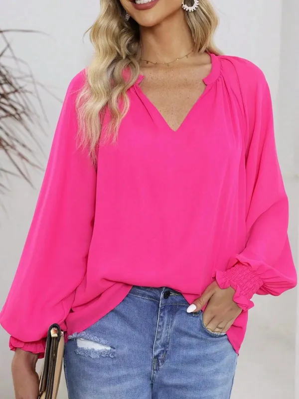 Oversized v neck blouse sold by Miss Sparkling