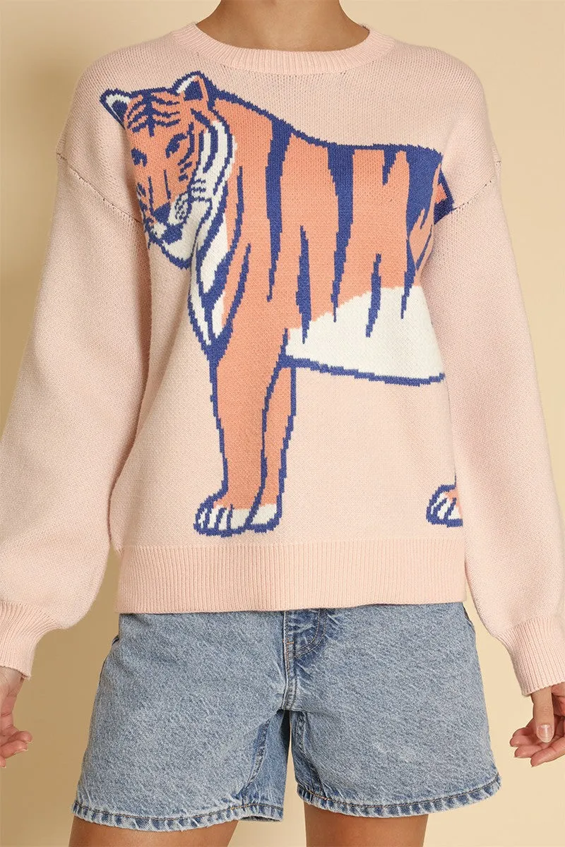 Tiger knit sweater sold by Miss Sparkling product image thumbnail 3