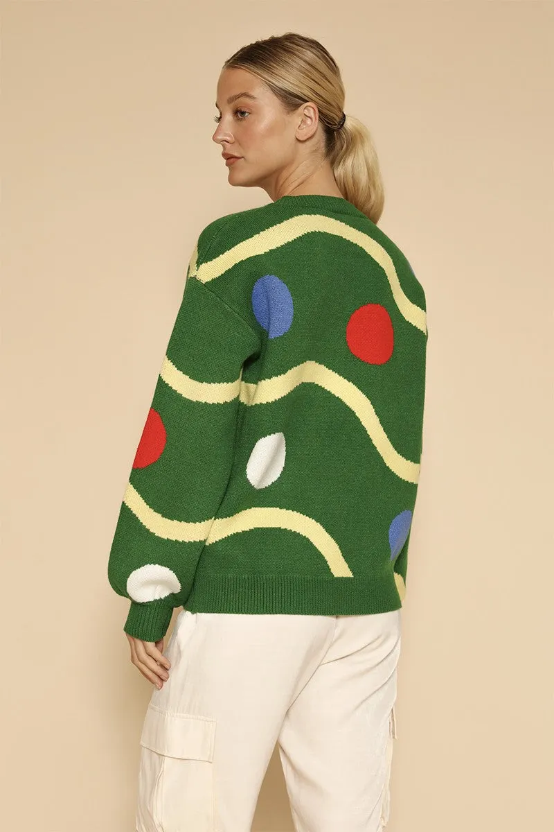 Christmas tree ornament knit sweater sold by Miss Sparkling product image thumbnail 2