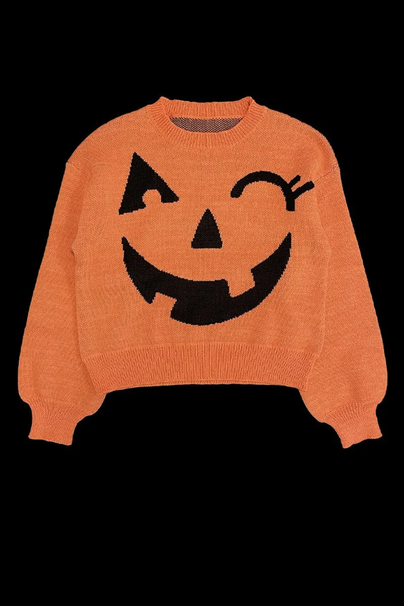Pumpkin Halloween Sweater sold by Miss Sparkling