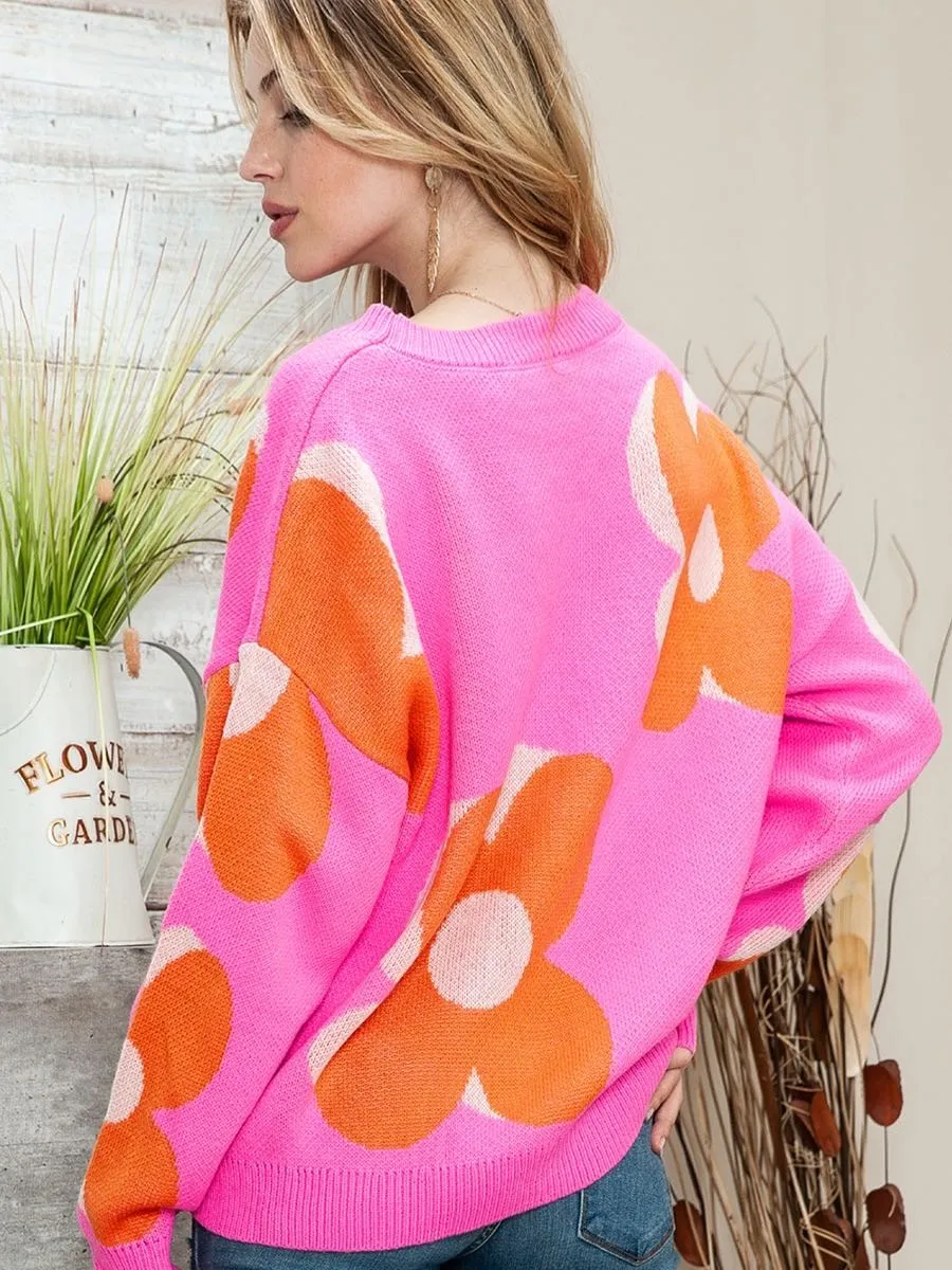 Floral sweater sold by Miss Sparkling product image thumbnail 2