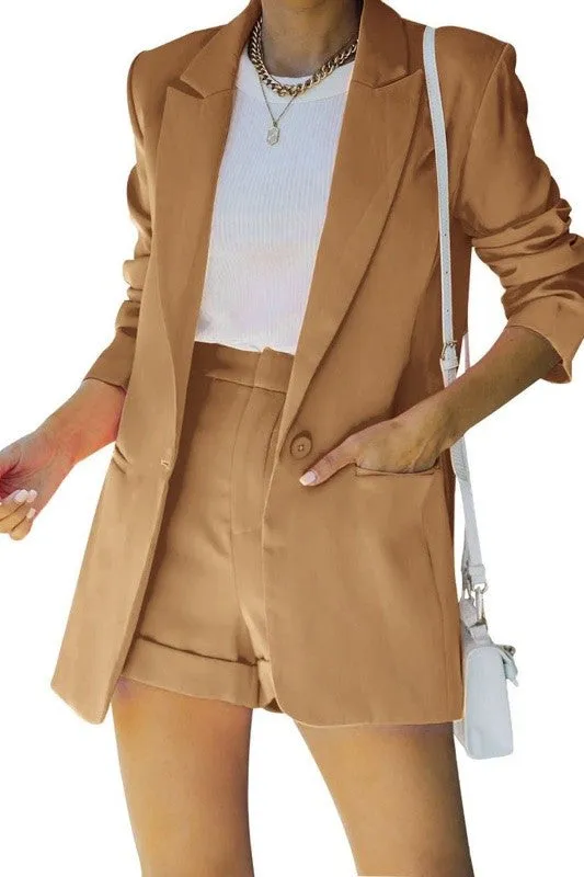 Two piece blazer and shorts set sold by Miss Sparkling product image thumbnail 3